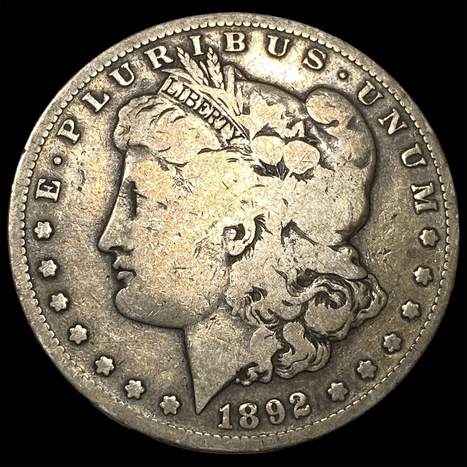 1892-S Silver Morgan Dollar LIGHTLY CIRCULATED (1 of 2)