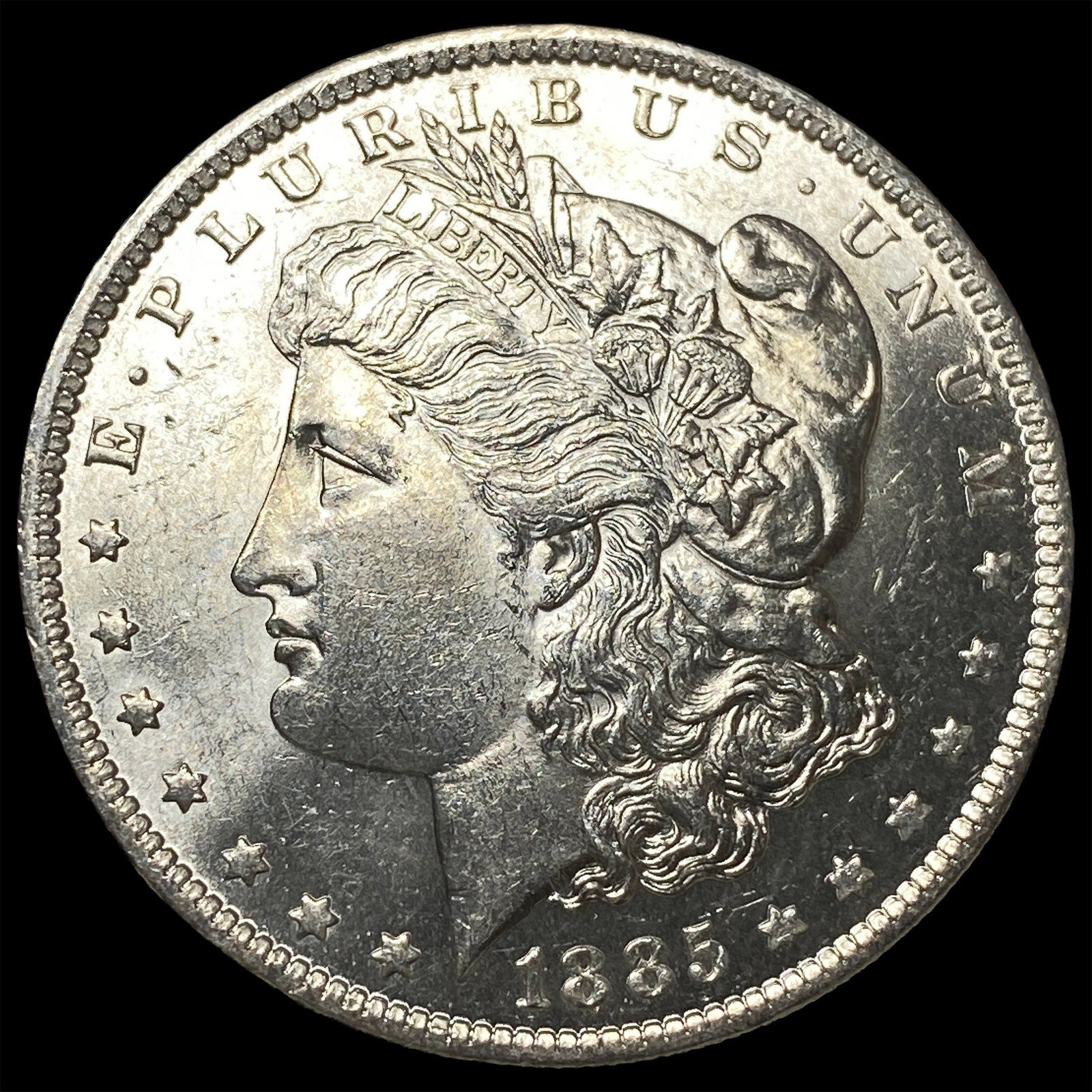 1885-O Silver Morgan Dollar GEM BU: 1885-O Silver Morgan Dollar GEM BU