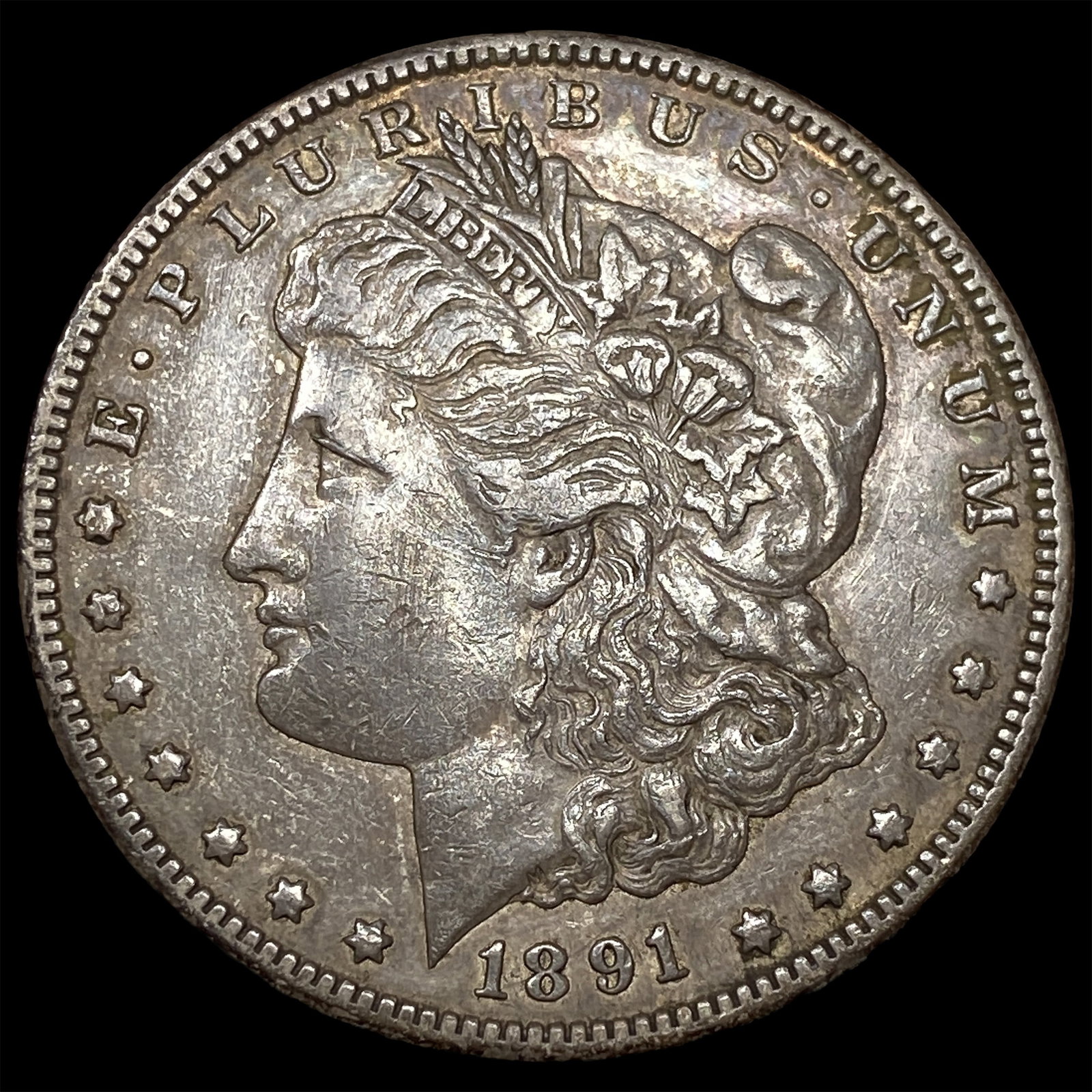1891-CC Silver Morgan Dollar NEARLY UNCIRCULATED: 1891-CC Silver Morgan Dollar NEARLY UNCIRCULATED