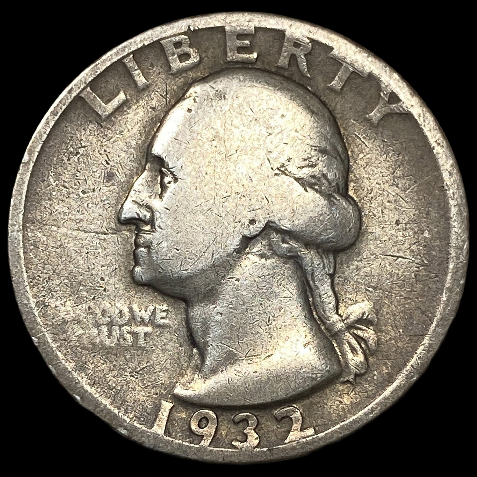 1932-S Silver Washington Quarter NICELY CIRCULATED: 1932-S Silver Washington Quarter NICELY CIRCULATED