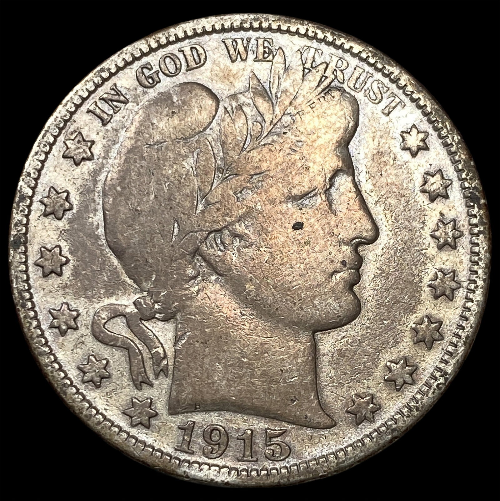 1915-D Silver Barber Half Dollar LIGHTLY CIRCULATED: 1915-D Silver Barber Half Dollar LIGHTLY CIRCULATED