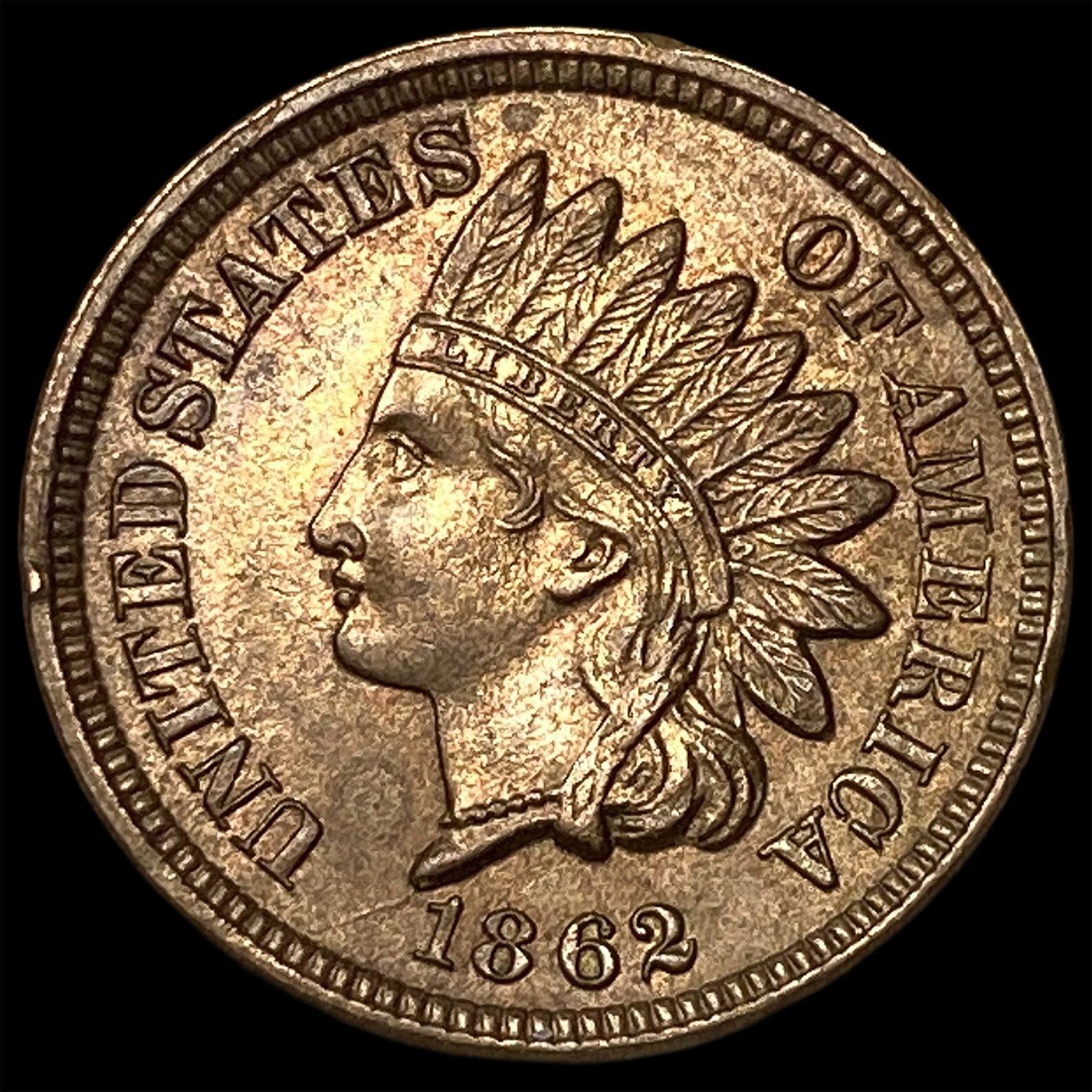 1862 Copper-Nickel Indian Head Cent CHOICE BU (1 of 2)