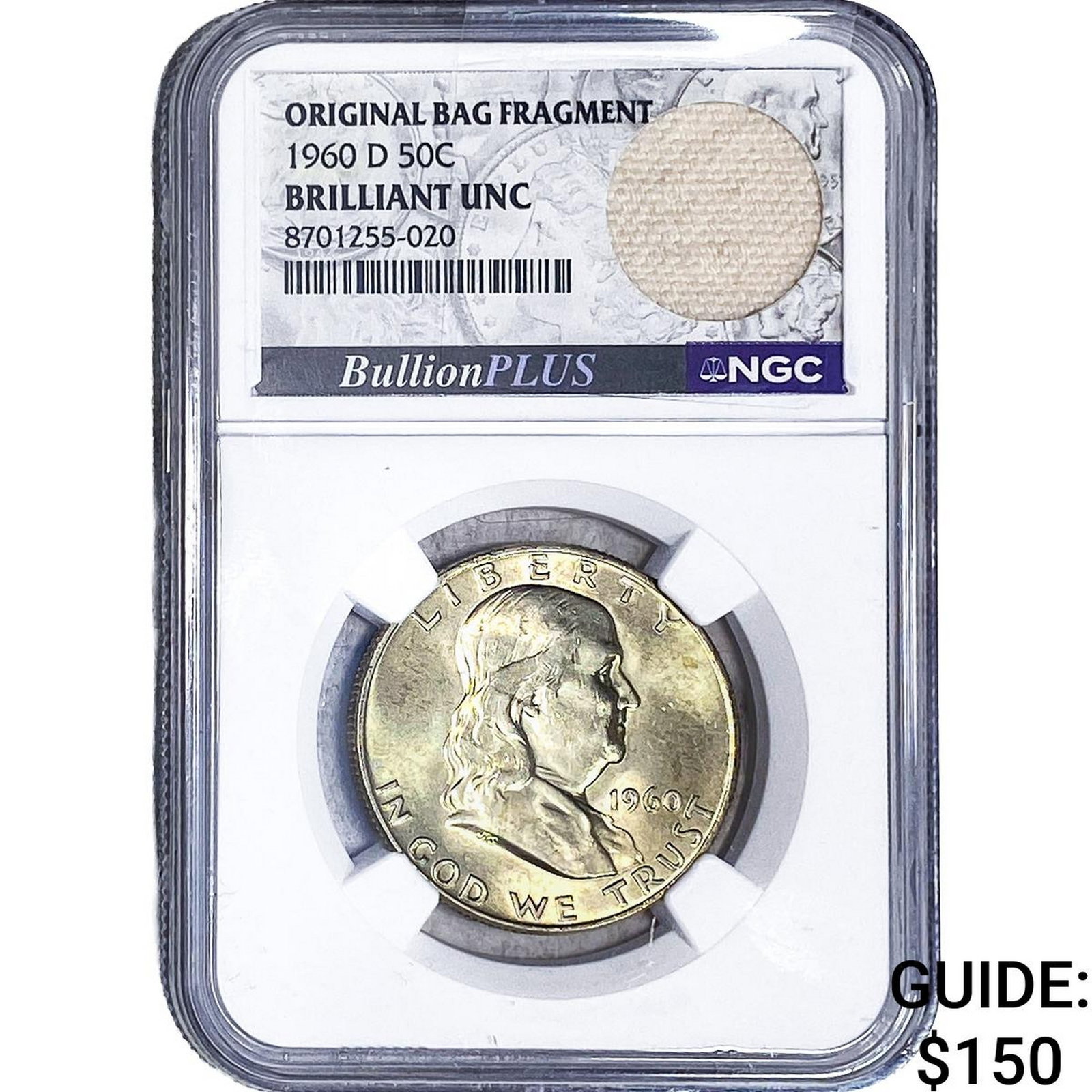 1960-D Franklin Half Dollar NGC BU Orig. Bag Frag. (1 of 2)