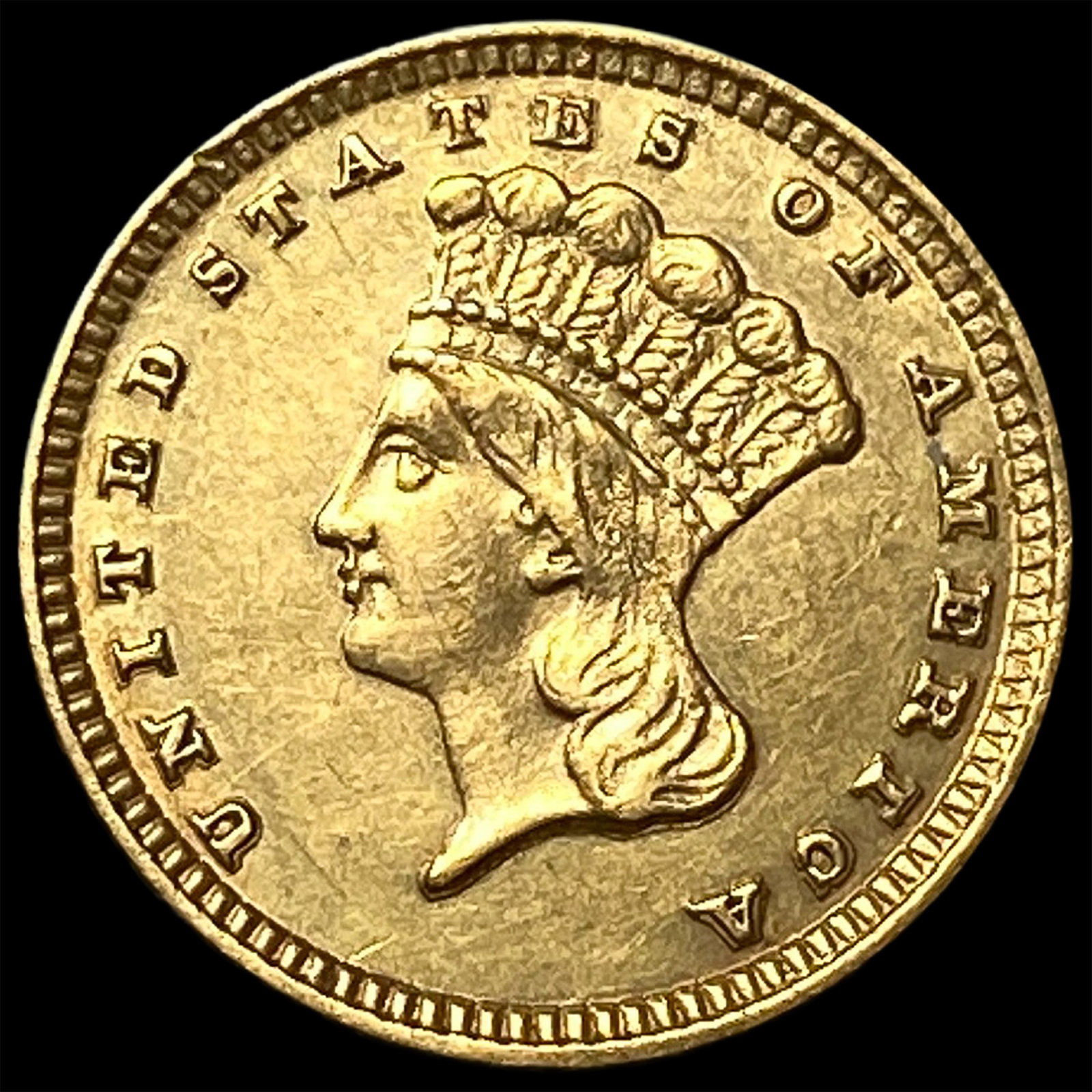 1883 Gold $1 Indian Head UNCIRCULATED (1 of 2)
