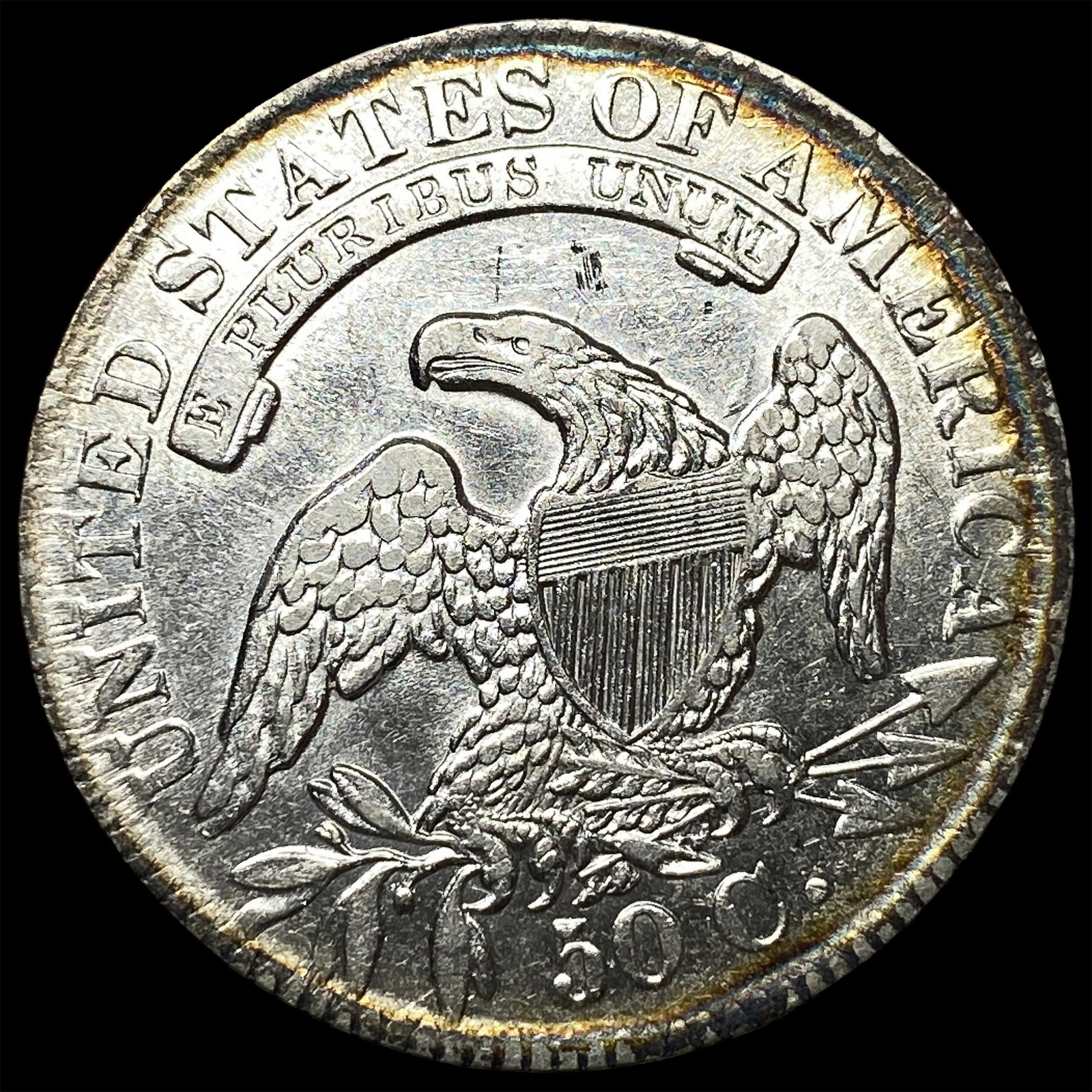 1833 Capped Bust Half Dollar CLOSELY UNCIRCULATED - 2