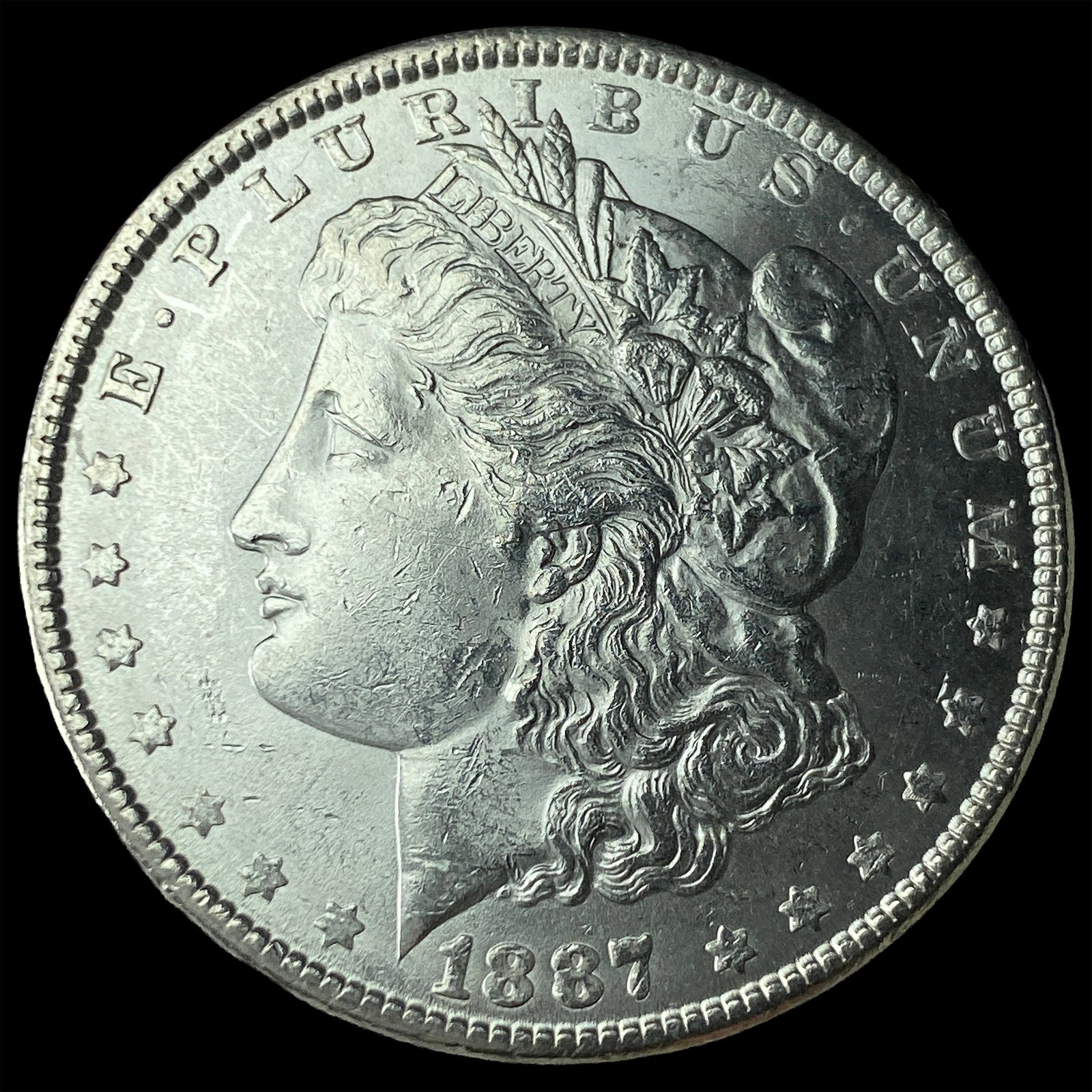 1887 Silver Morgan Dollar CHOICE BU: 1887 Silver Morgan Dollar CHOICE BU