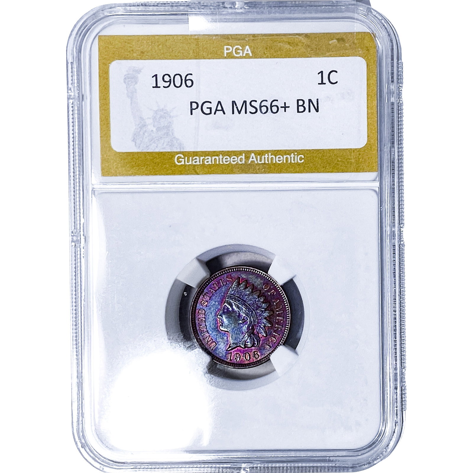1906 Indian Head Cent PGA MS66+ BN: 1906 Indian Head Cent PGA MS66+ BN