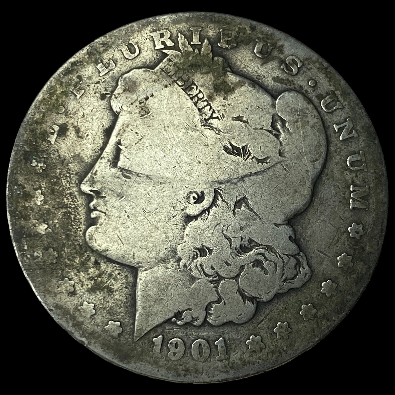 1901-S Silver Morgan Dollar NICELY CIRCULATED: 1901-S Silver Morgan Dollar NICELY CIRCULATED
