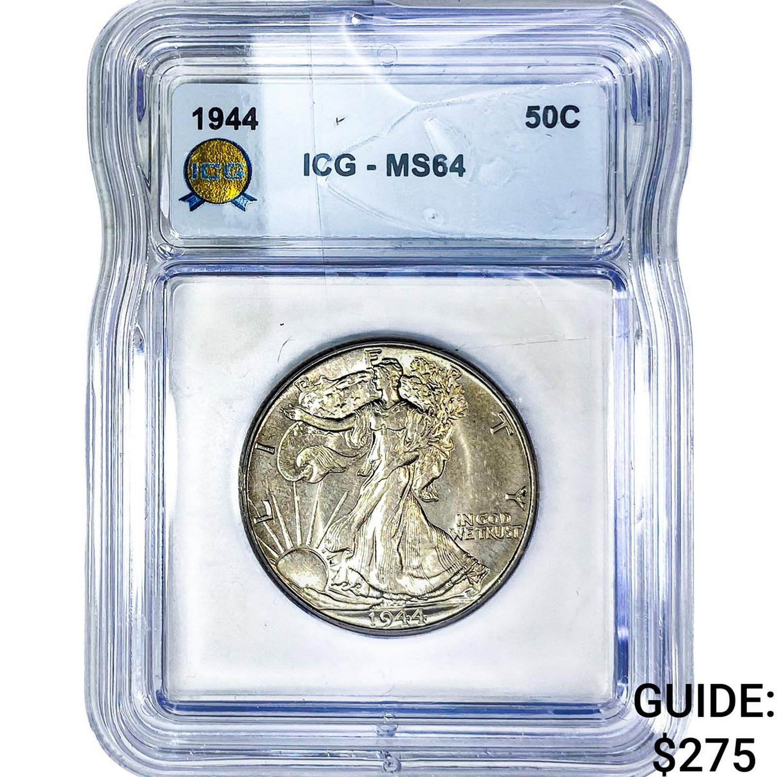1944 Walking Liberty Half Dollar ICG MS64