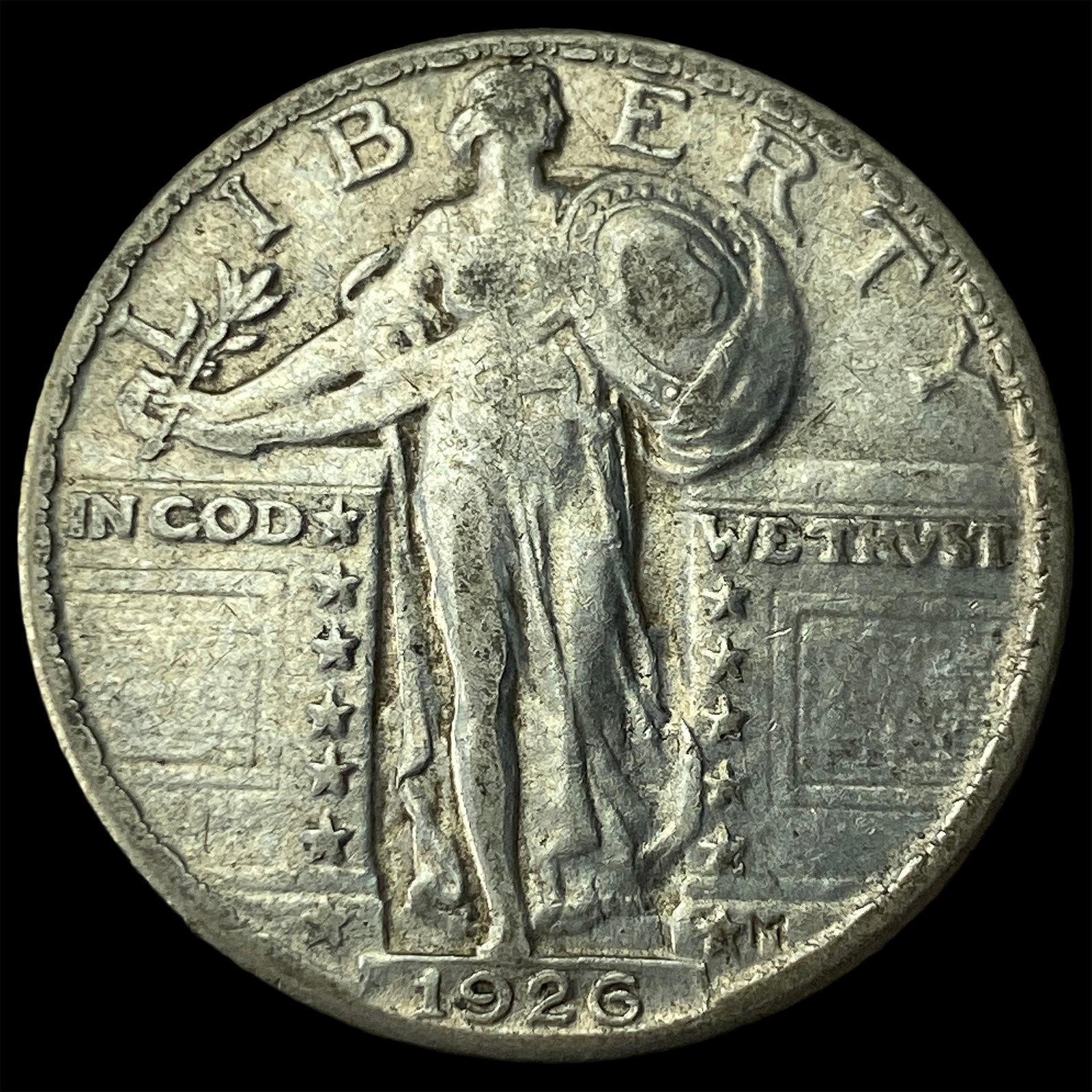 1926 Standing Liberty Silver Quarter CLOSELY UNCIRCULATED (1 of 2)