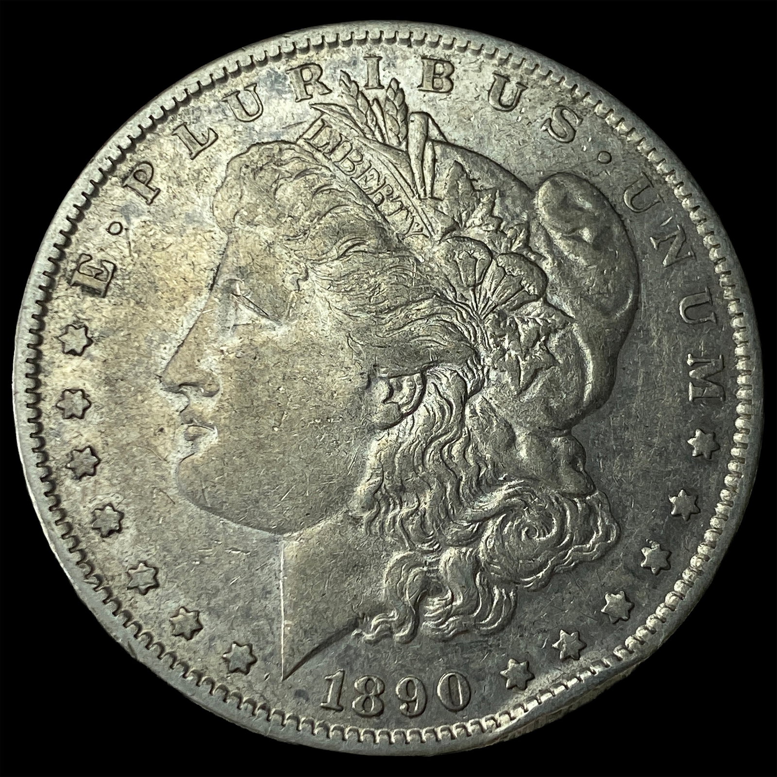 1890-S Silver Morgan Dollar NEARLY UNCIRCULATED