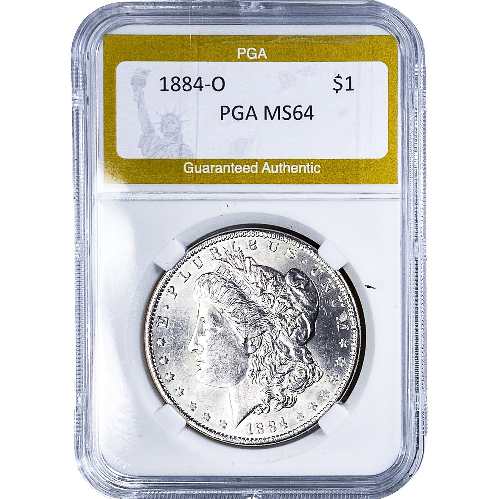 1884-O Morgan Silver Dollar PGA MS64