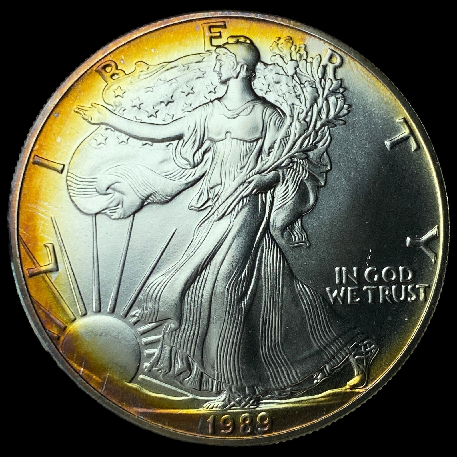 1989 1 oz Silver American Eagle $1 SUPERB GEM BU (1 of 2)