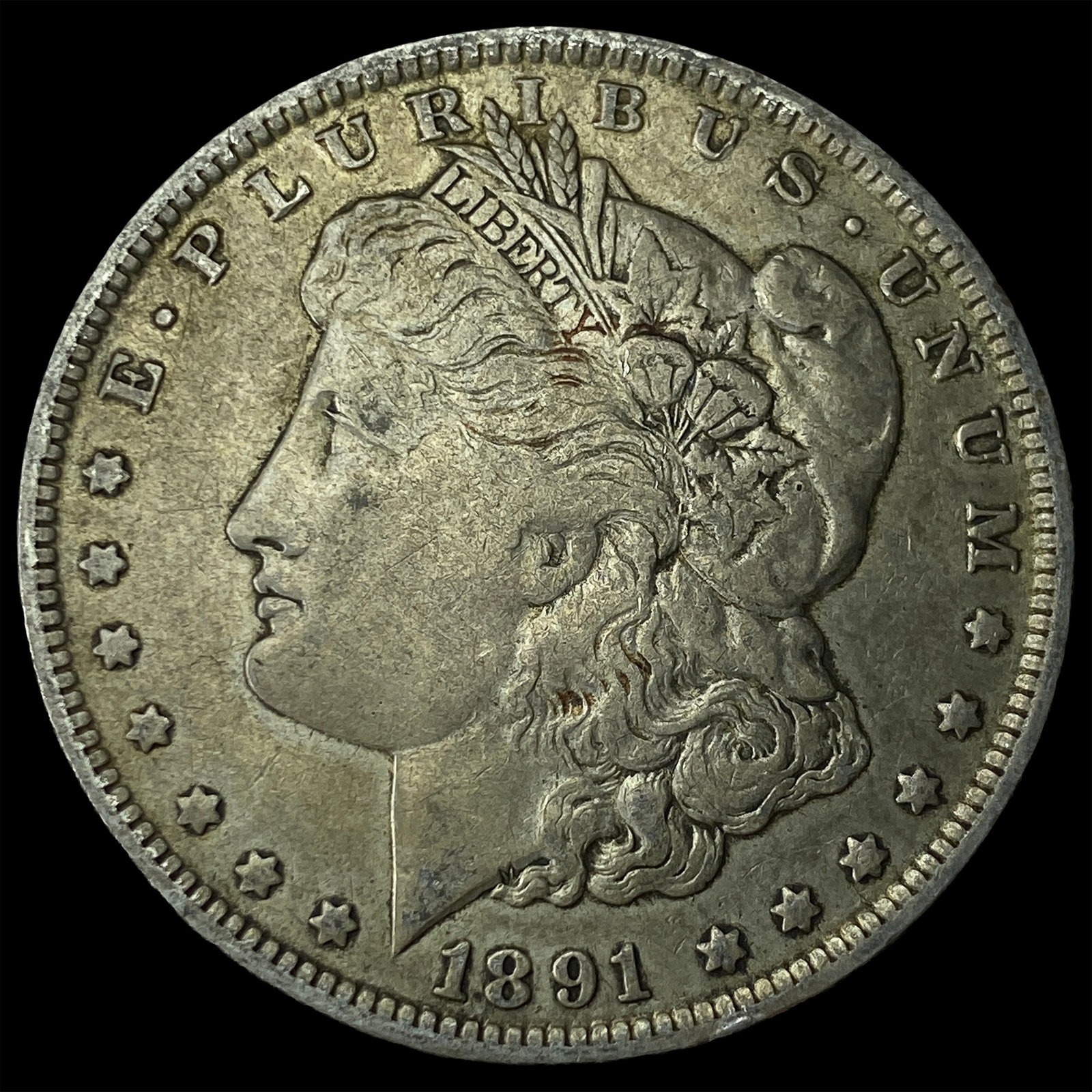 1891-O Silver Morgan Dollar LIGHTLY CIRCULATED: 1891-O Silver Morgan Dollar LIGHTLY CIRCULATED