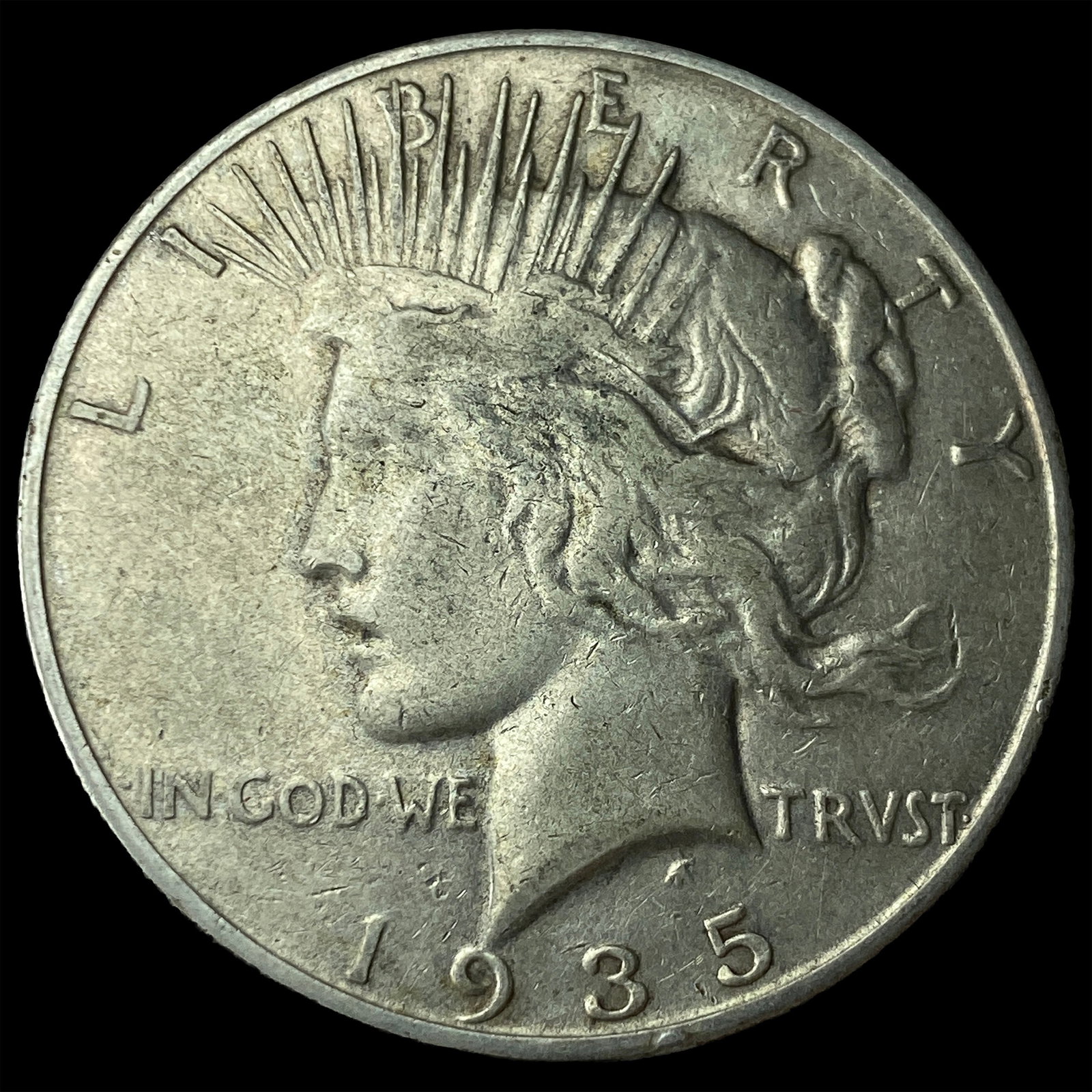 1935 Silver Peace Dollar LIGHTLY CIRCULATED: 1935 Silver Peace Dollar LIGHTLY CIRCULATED