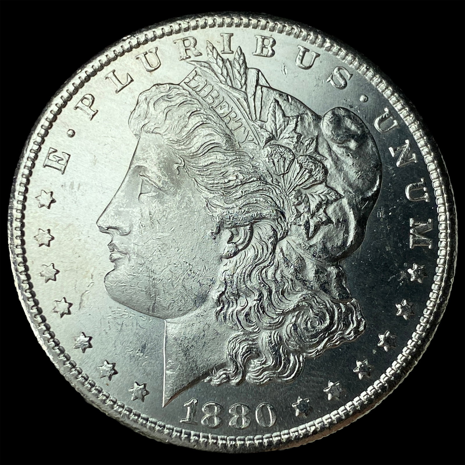 1880-S Silver Morgan Dollar CHOICE BU (1 of 2)
