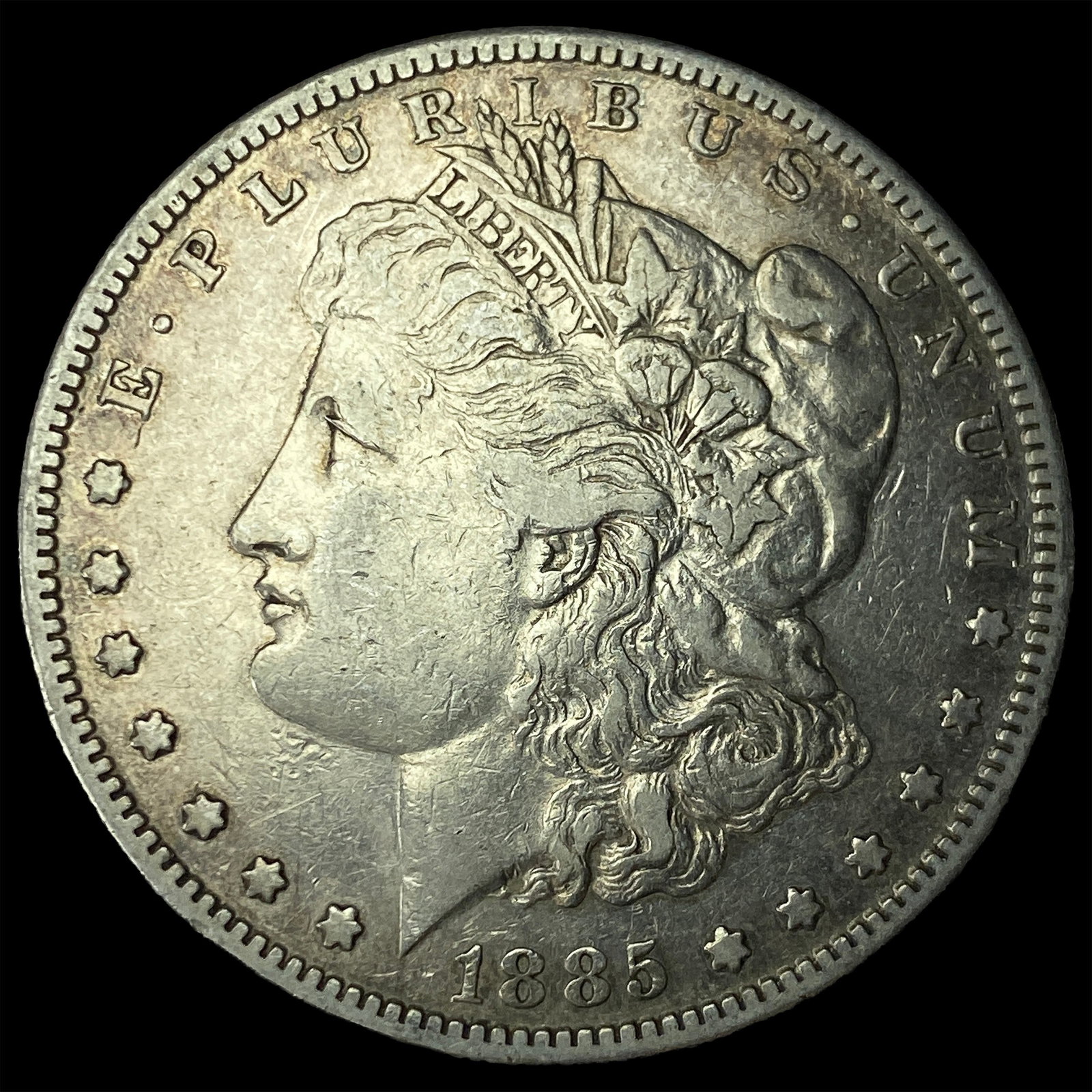 1885-S Silver Morgan Dollar NEARLY UNCIRCULATED: 1885-S Silver Morgan Dollar NEARLY UNCIRCULATED