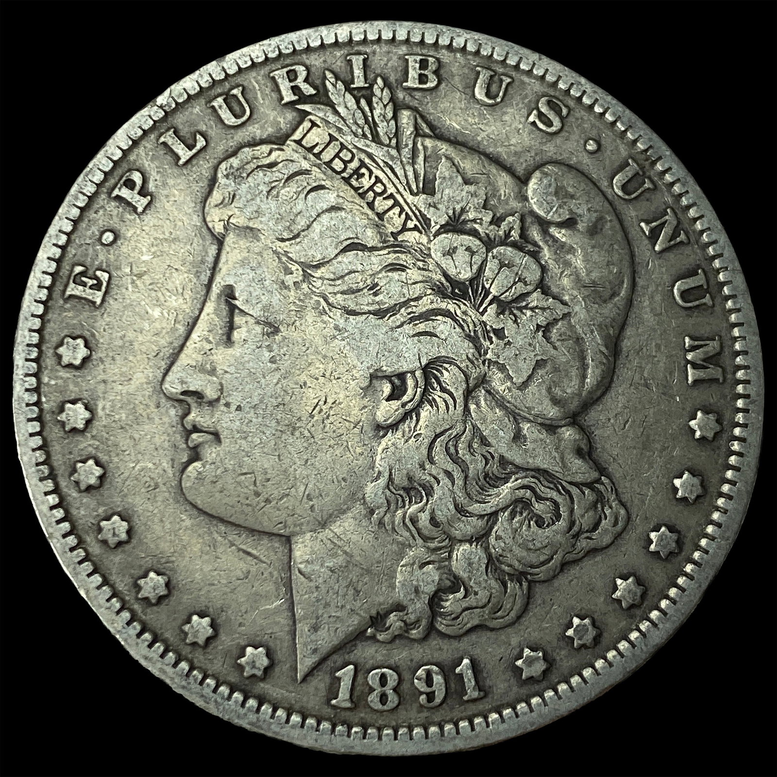 1891-O Silver Morgan Dollar LIGHTLY CIRCULATED