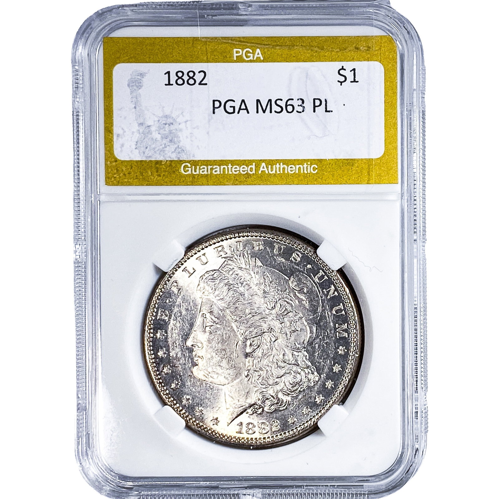 1882 Morgan Silver Dollar PGA MS63 PL (1 of 2)