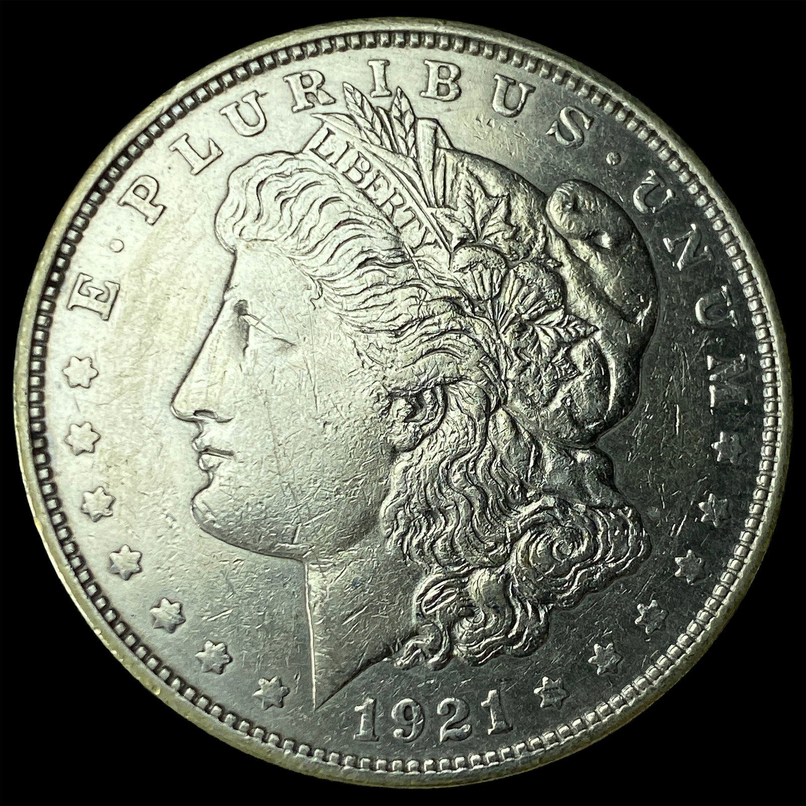 1921-D Silver Morgan Dollar CLOSELY UNCIRCULATED: 1921-D Silver Morgan Dollar CLOSELY UNCIRCULATED