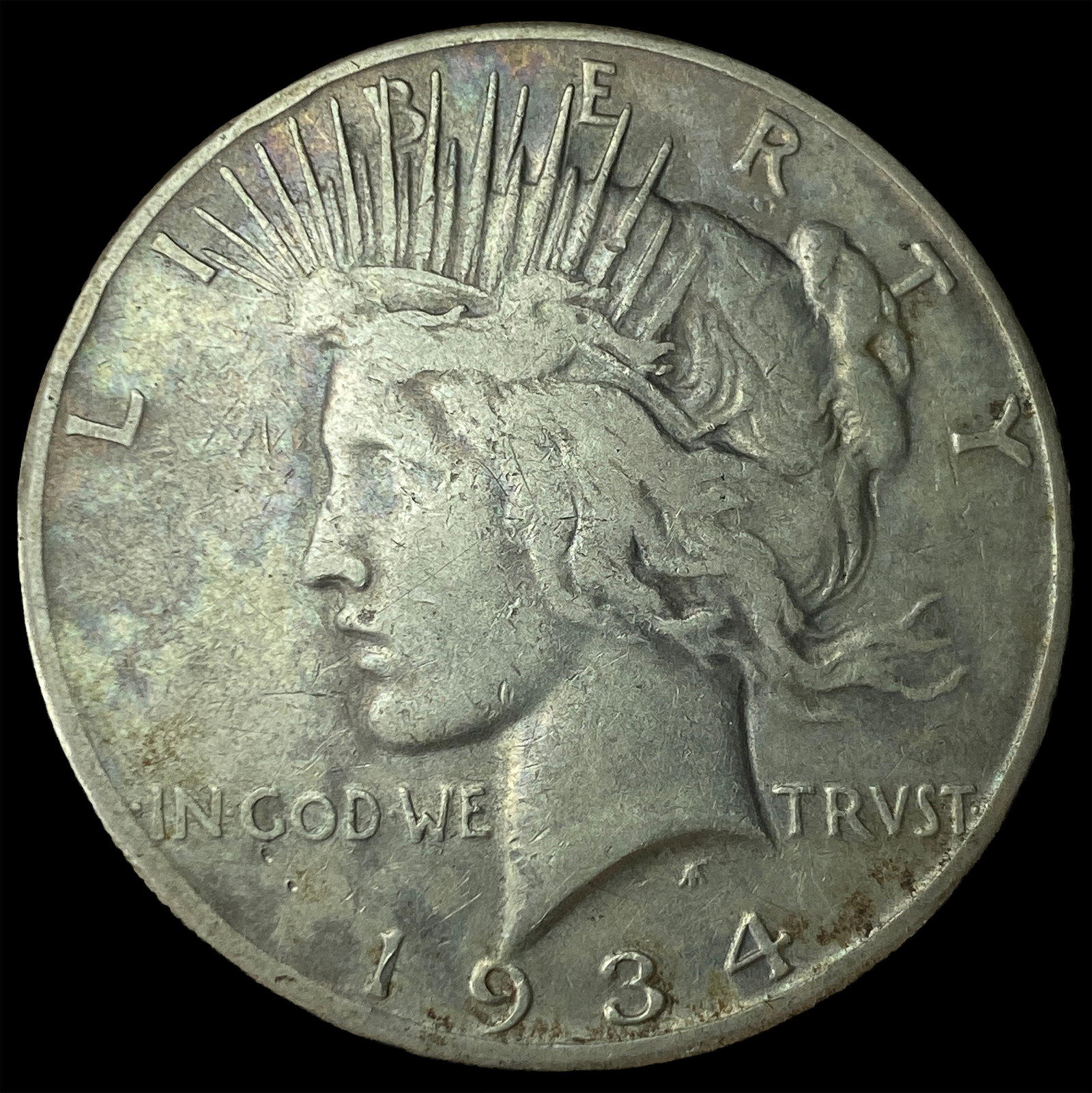 1934-S Silver Peace Dollar LIGHTLY CIRCULATED