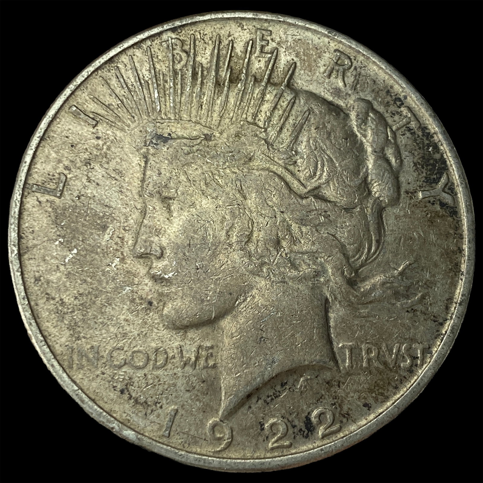 1922 Silver Peace Dollar NEARLY UNCIRCULATED: 1922 Silver Peace Dollar NEARLY UNCIRCULATED