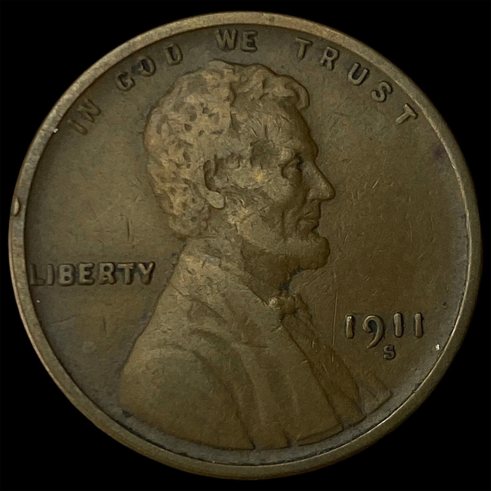 1911-S Lincoln Wheat Cent CLOSELY UNCIRCULATED (1 of 2)