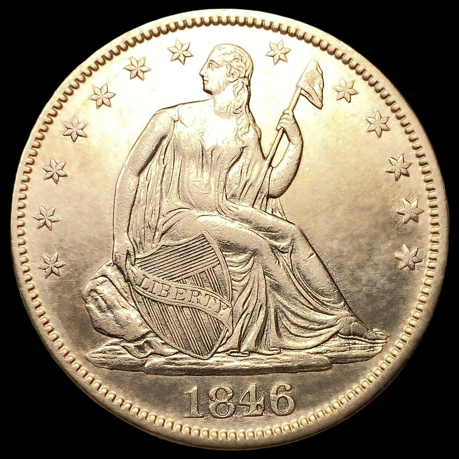 1846 Seated Liberty Half Dollar (1 of 2)