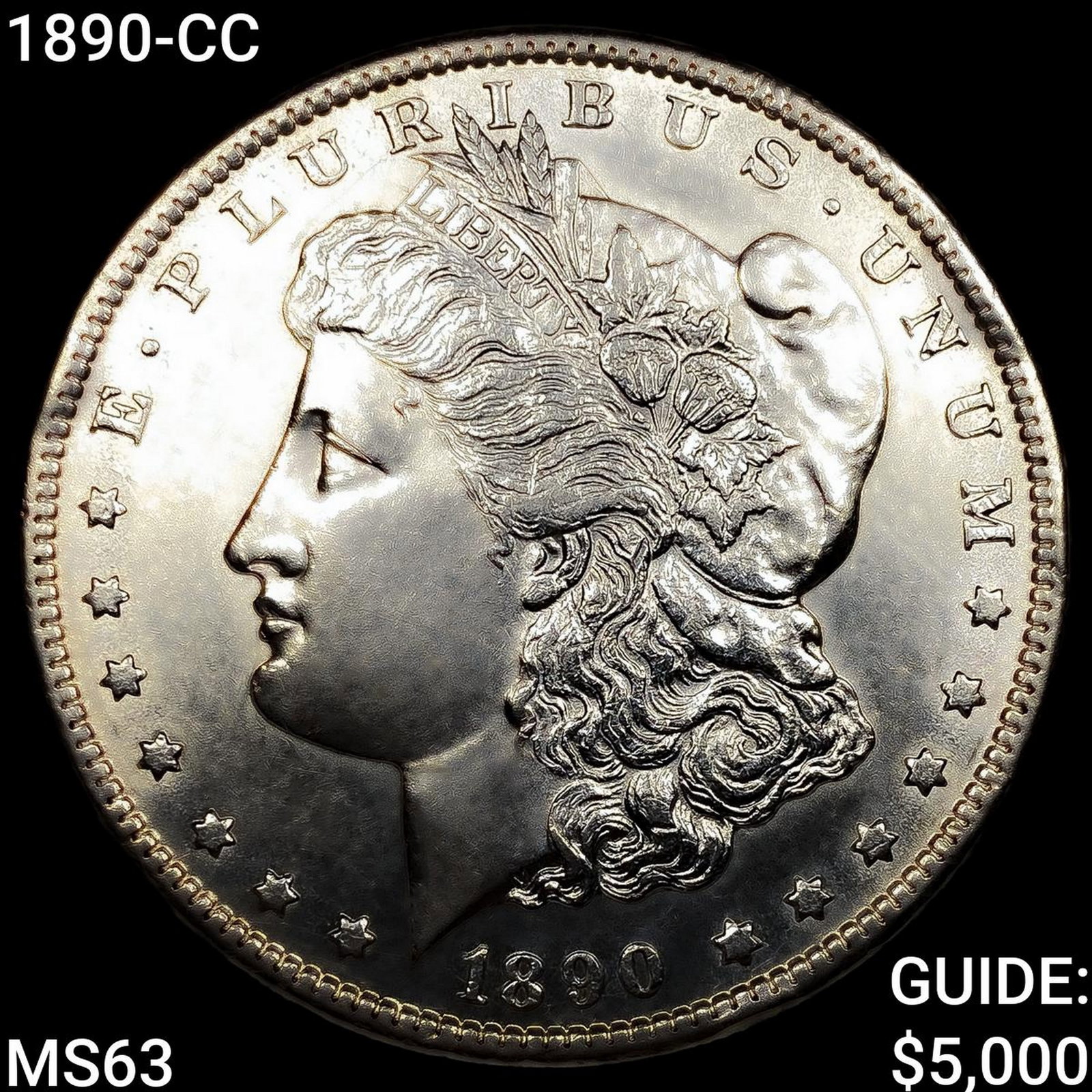 1890-CC Morgan Silver Dollar CHOICE BU (1 of 2)