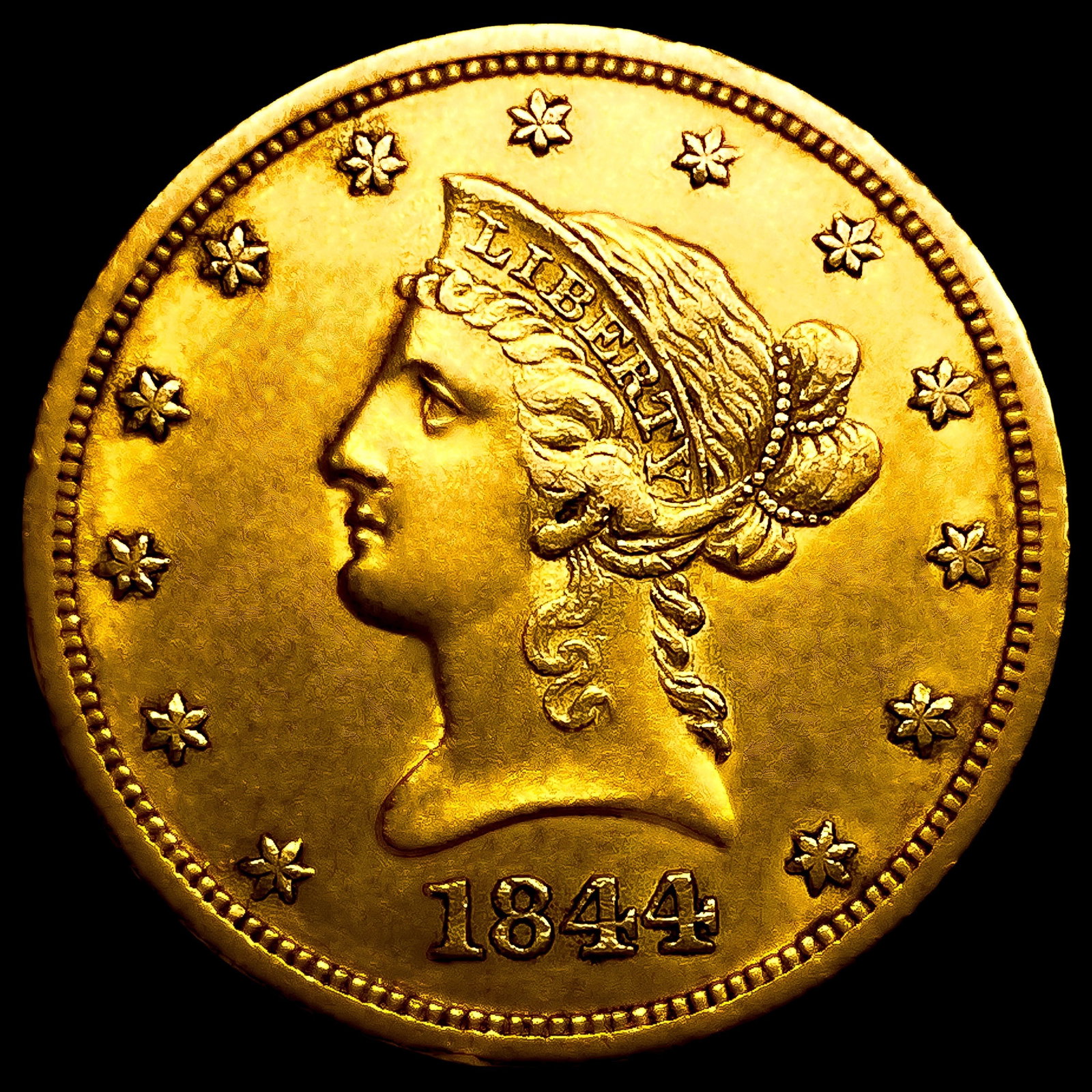 1844-O $10 Gold Eagle (1 of 2)
