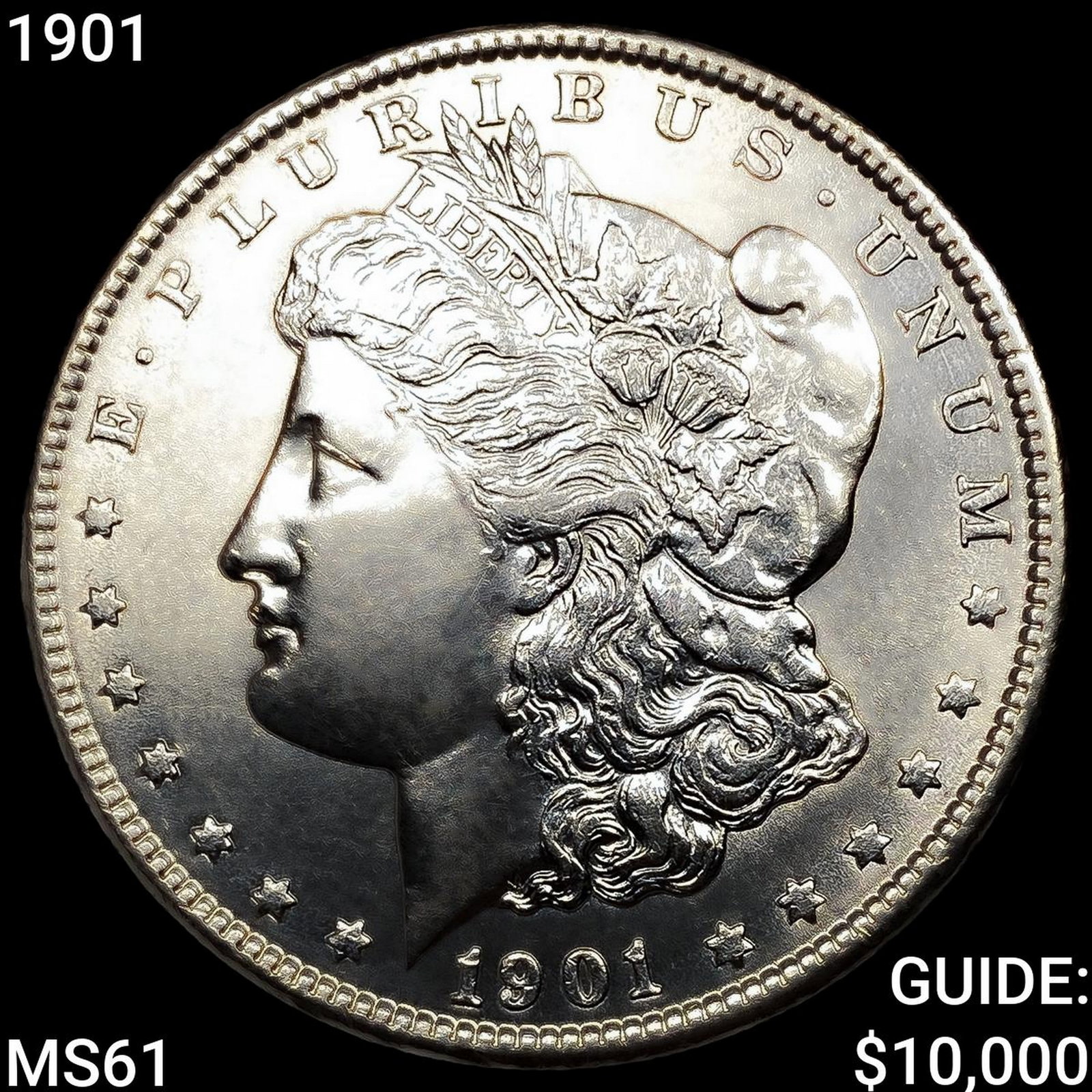1901 Morgan Silver Dollar UNCIRCULATED: 1901 Morgan Silver Dollar UNCIRCULATED