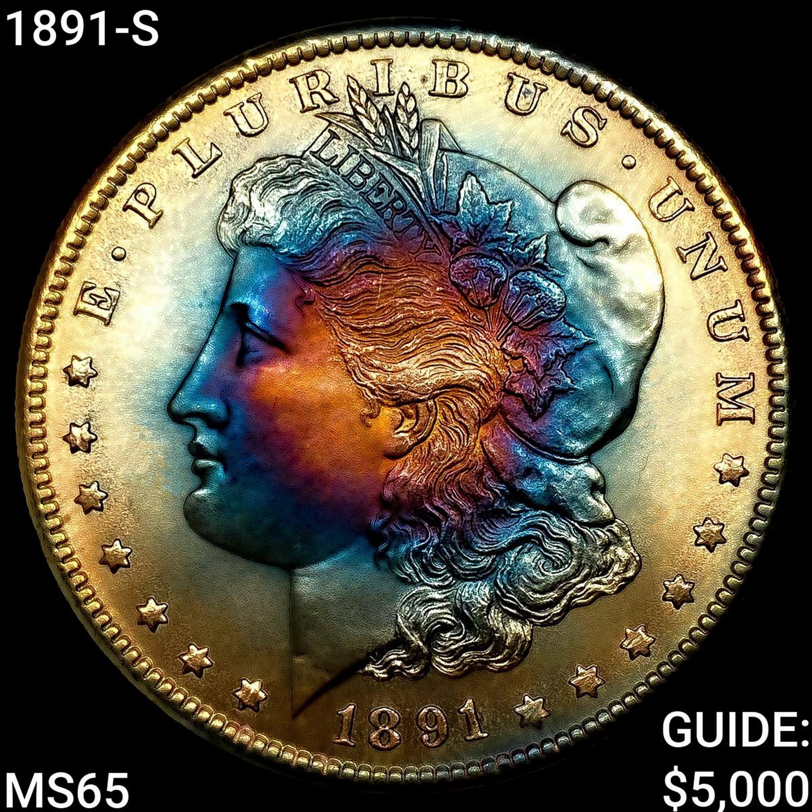 1891-S Morgan Silver Dollar GEM BU: 1891-S Morgan Silver Dollar GEM BU
