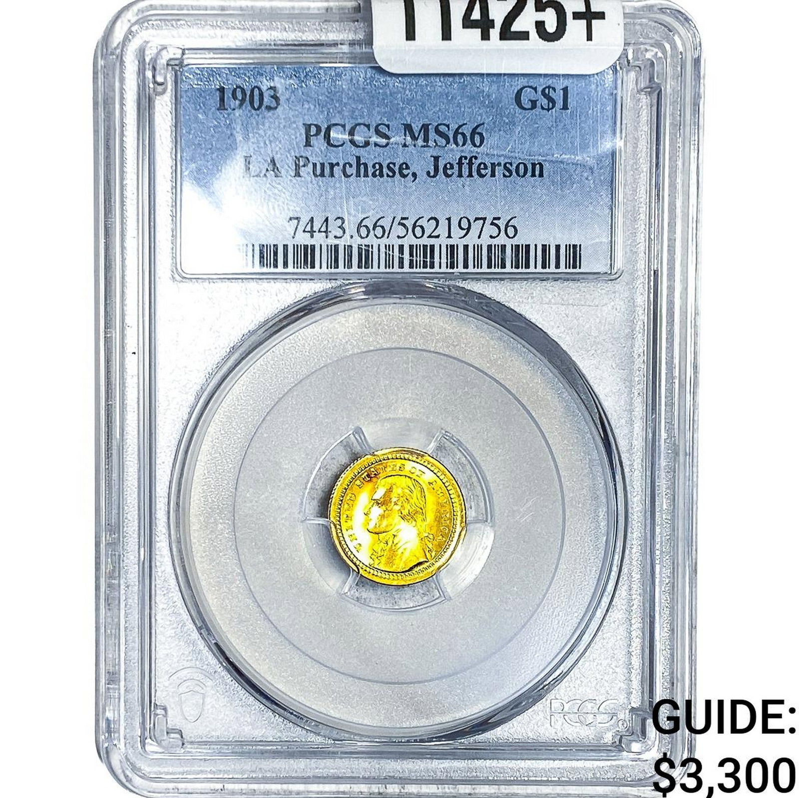 1903 Rare Gold Dollar PCGS MS66: 1903 Rare Gold Dollar PCGS MS66