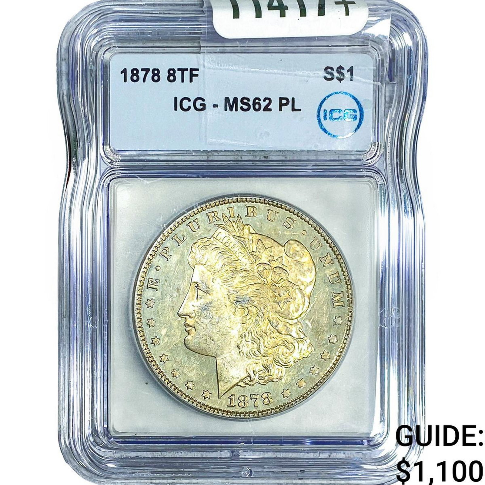 1878 8TF Morgan Silver Dollar ICG MS62 PL (1 of 2)