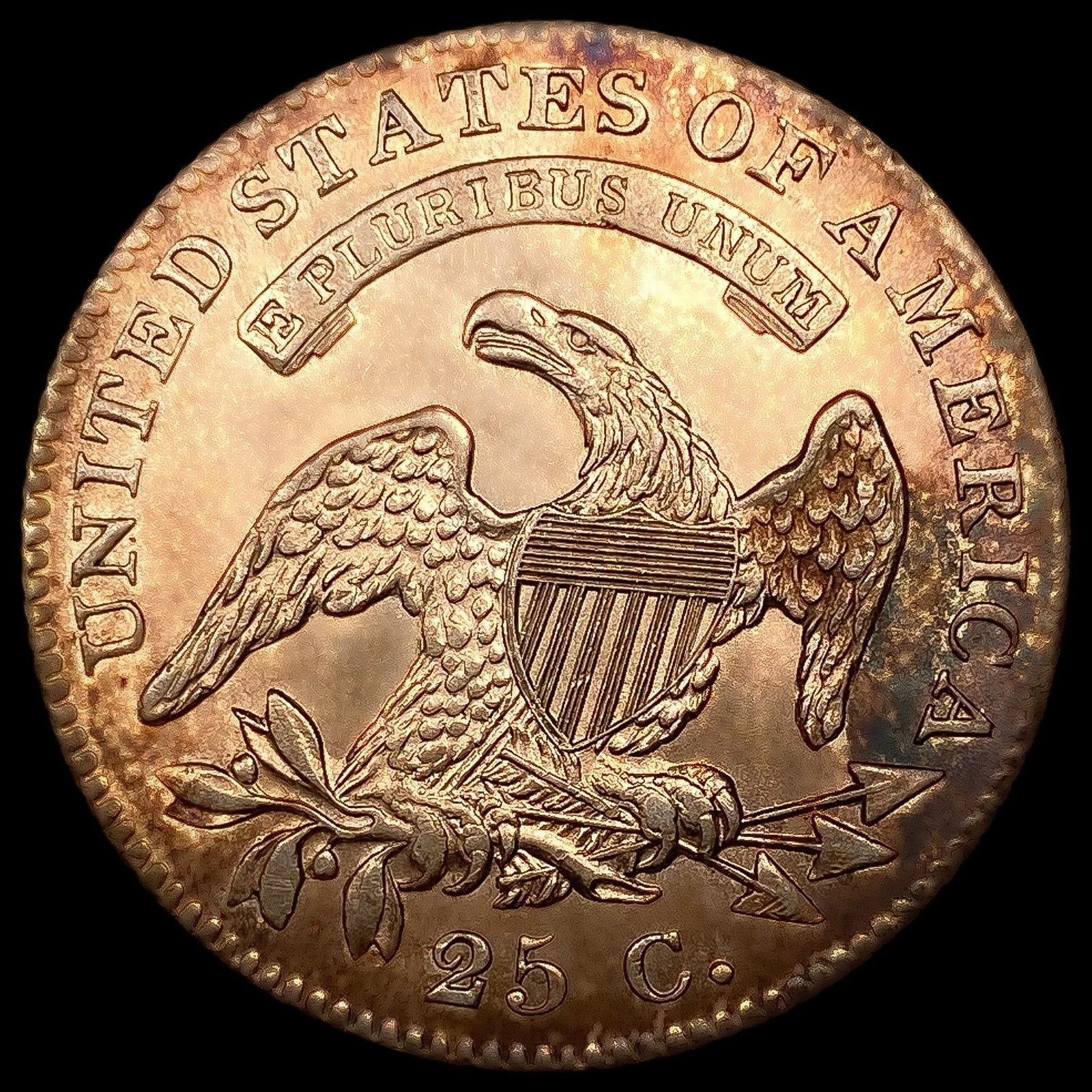 1821 Capped Bust Quarter CHOICE BU - 2