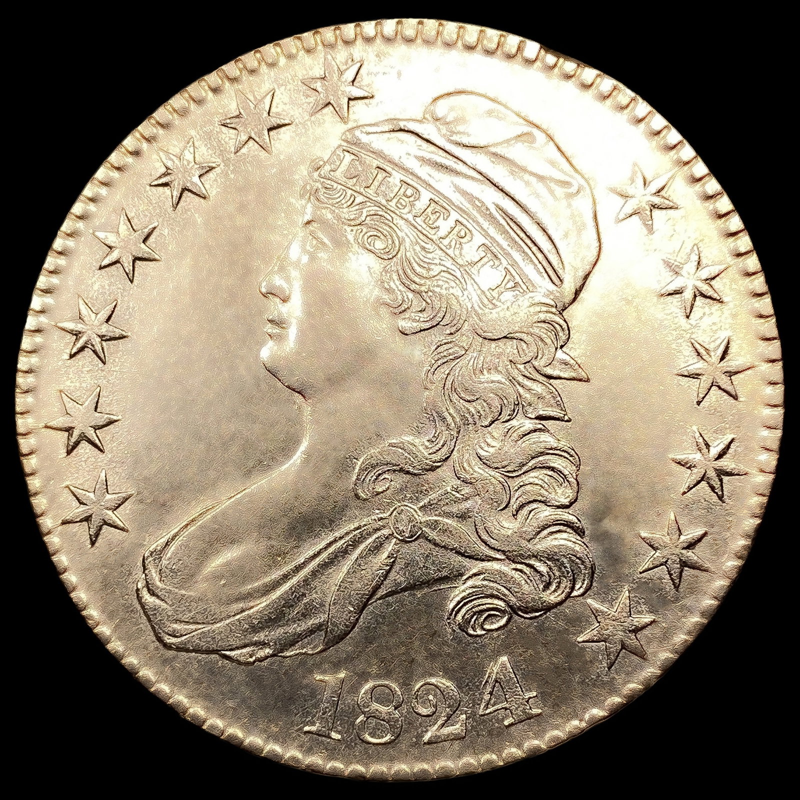 1824 Capped Bust Half Dollar (1 of 2)