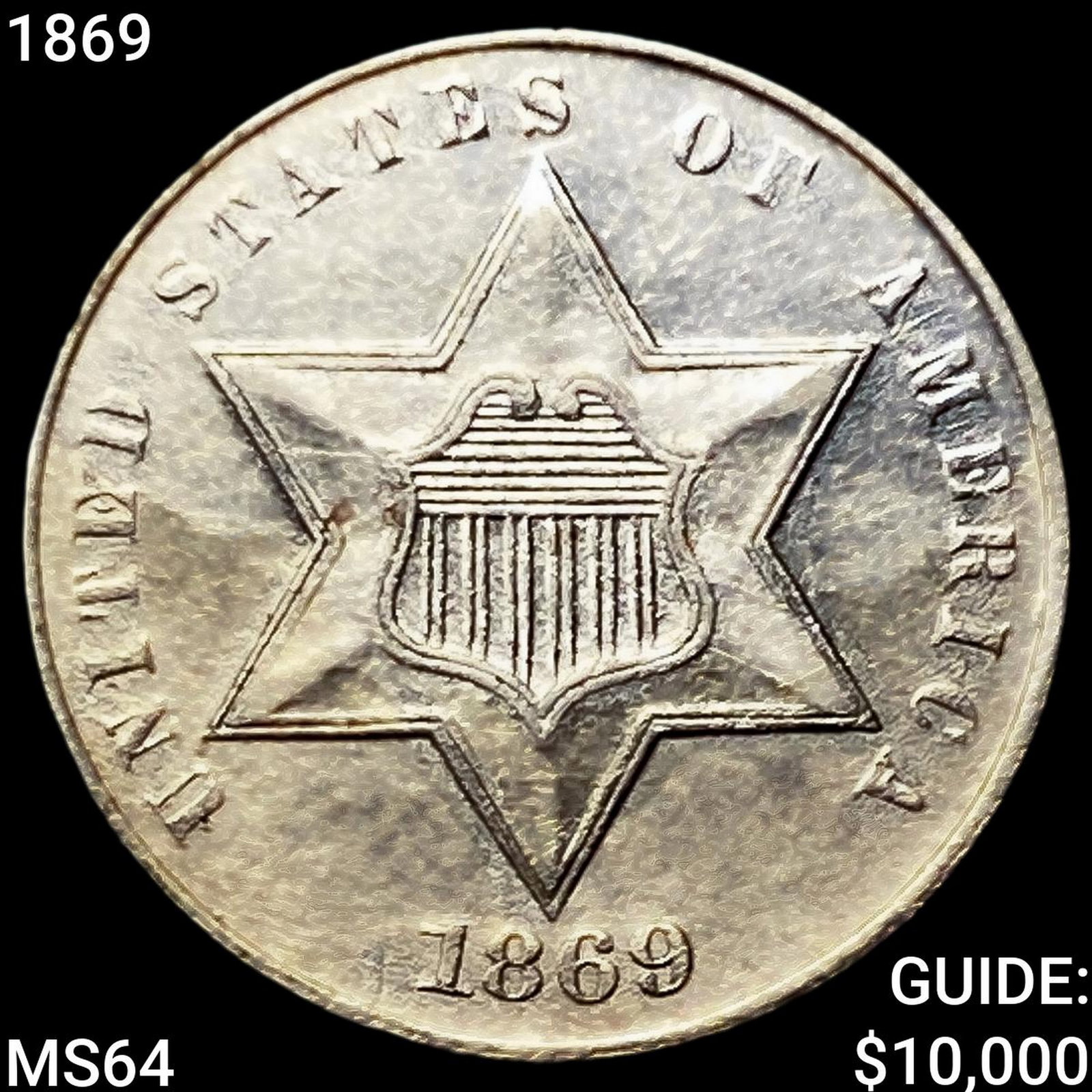 1869 Silver Three Cent (1 of 2)