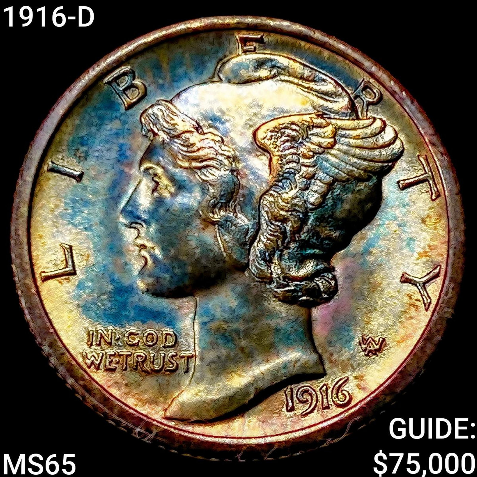 1916-D Mercury Dime (1 of 2)