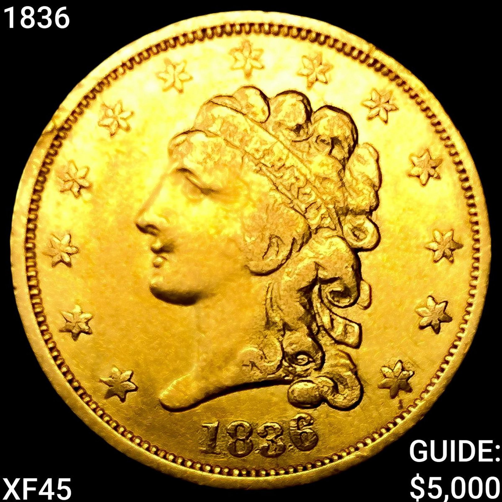 1836 $2.50 Gold Quarter Eagle (1 of 2)