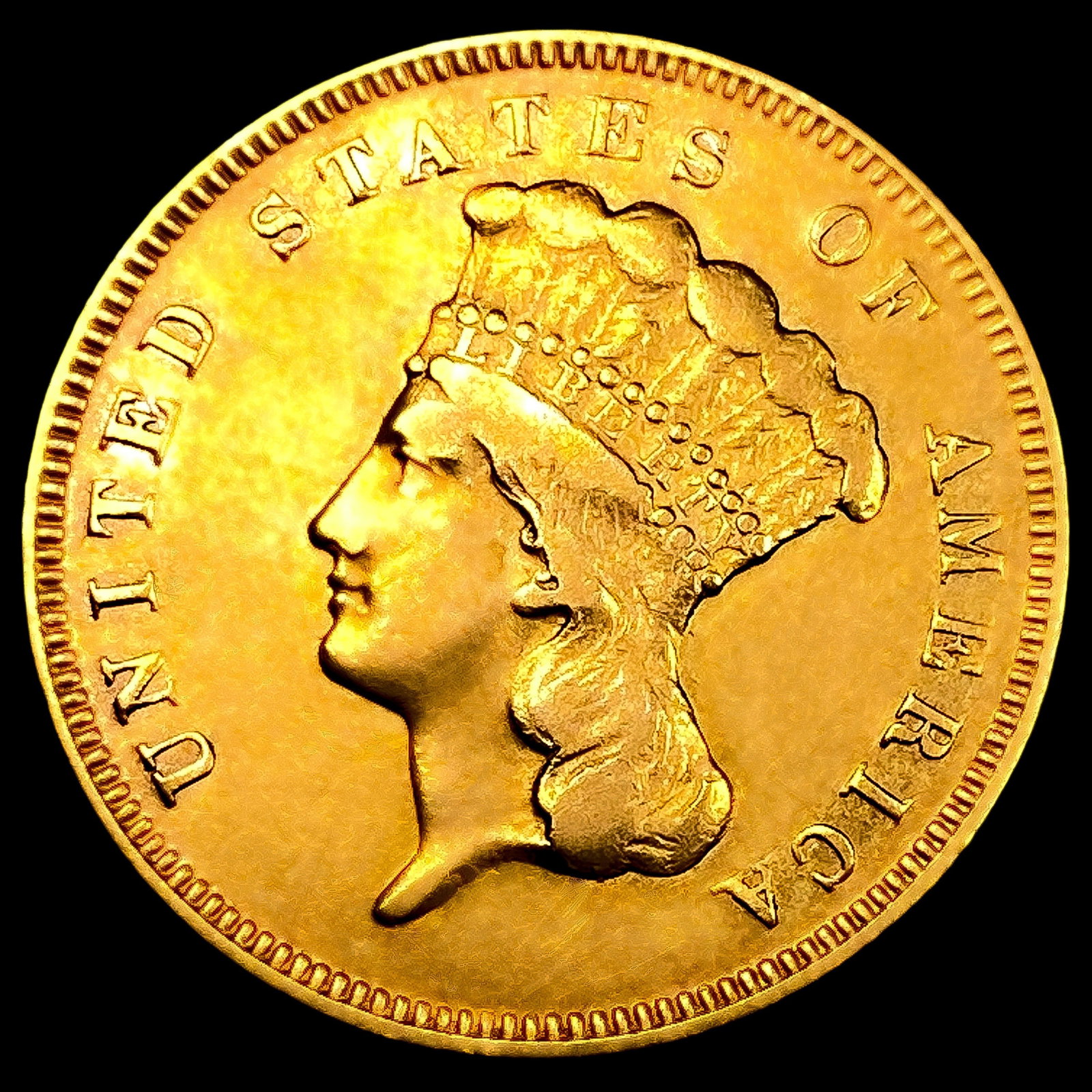 1878 $3 Gold Piece (1 of 2)