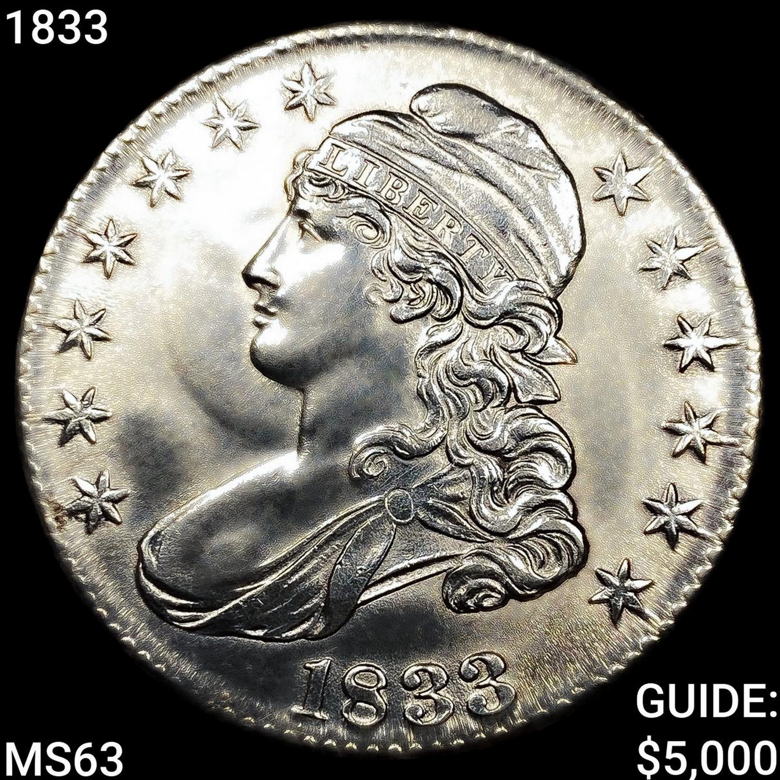 1833 Capped Bust Half Dollar (1 of 2)