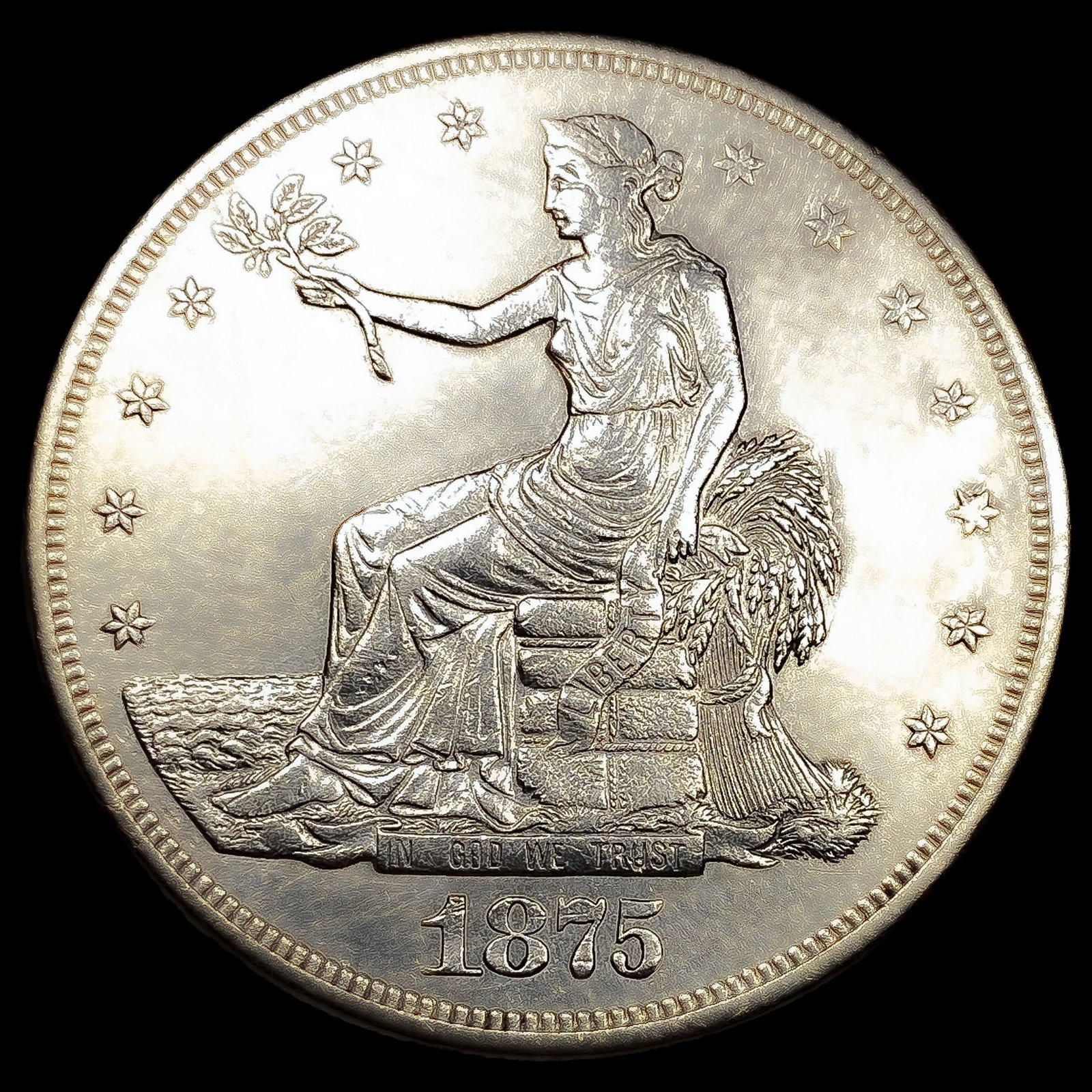 1875-CC Silver Trade Dollar (1 of 2)