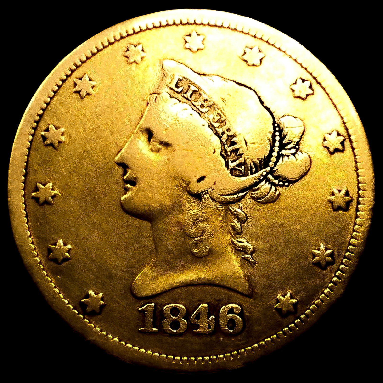 1846-O $10 Gold Eagle (1 of 2)