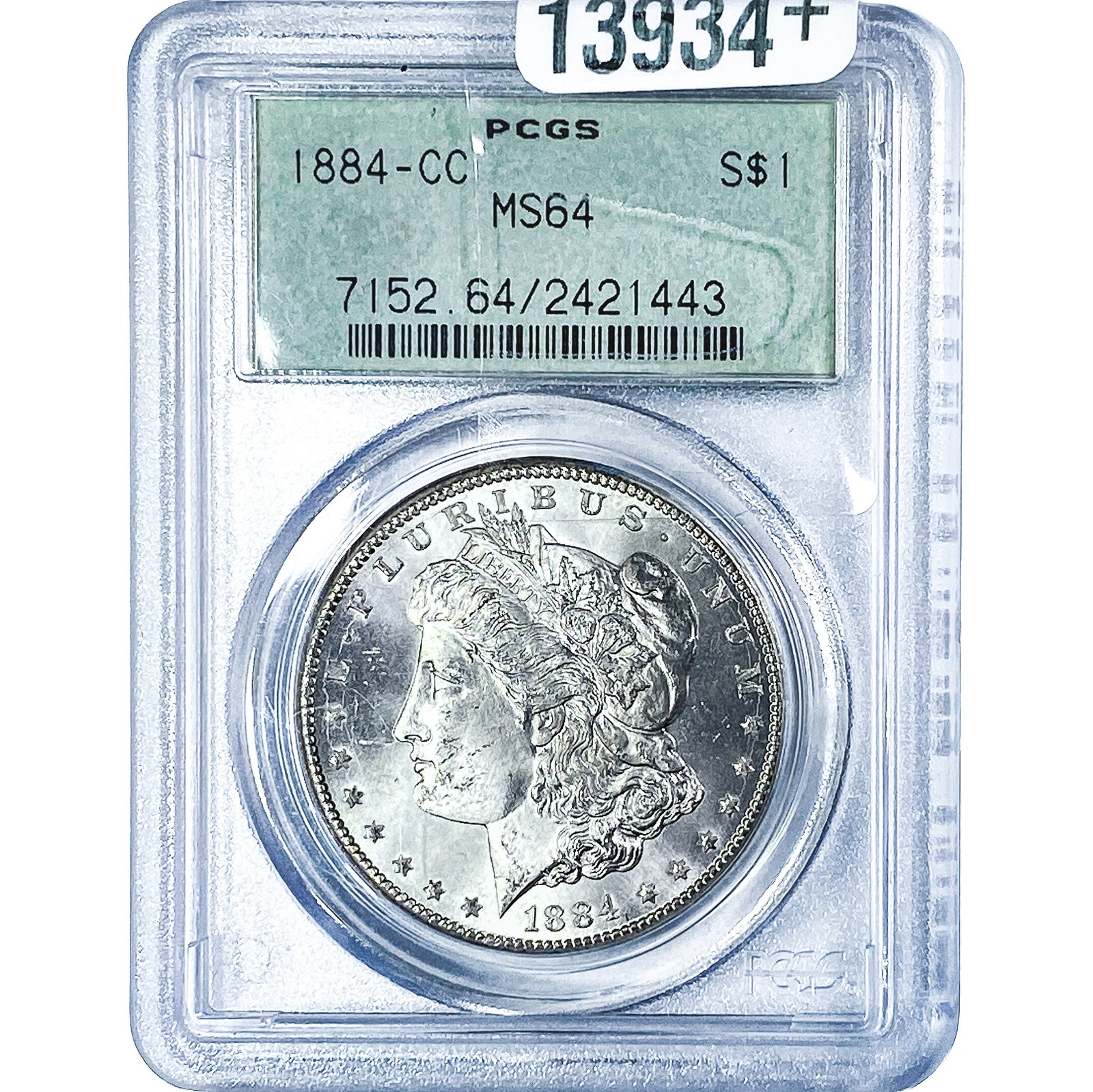 1884-CC Morgan Silver Dollar PCGS MS64 (1 of 4)