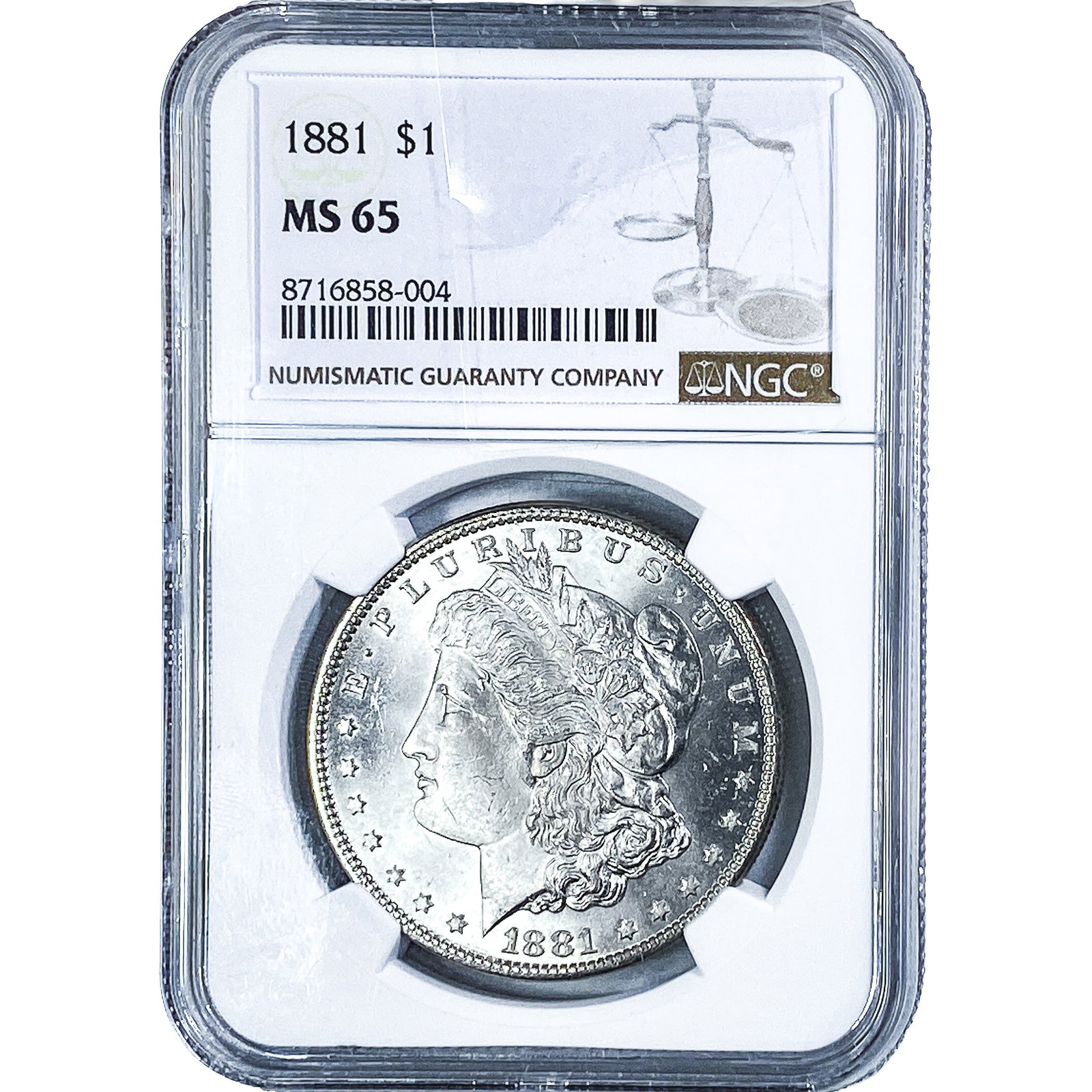 1881 Morgan Silver Dollar NGC MS65 (1 of 4)