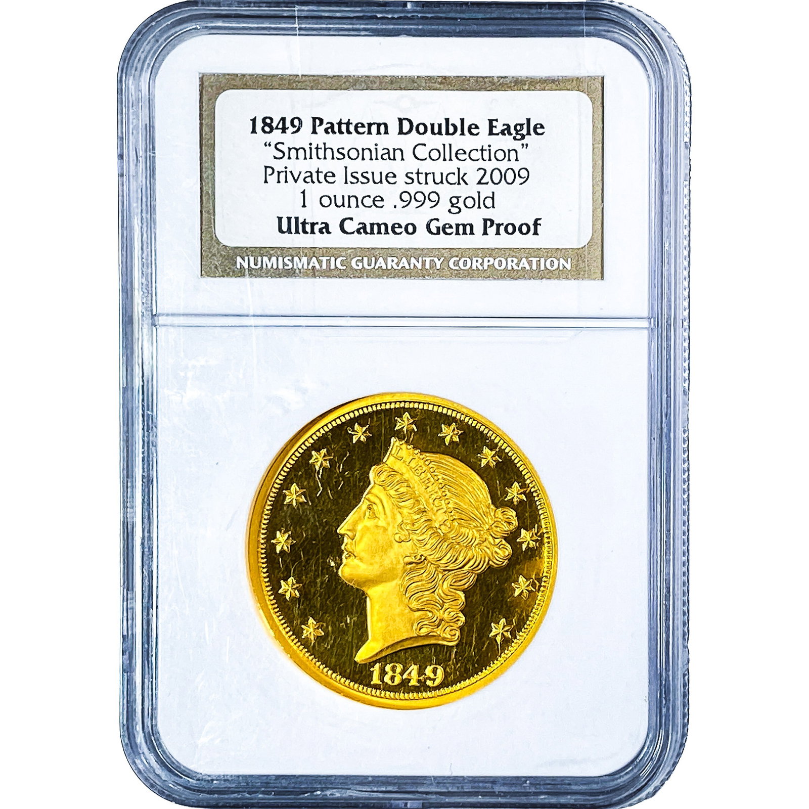 1849 Pattern Double Eagle 1oz NGC G Ultra Cameo (1 of 4)