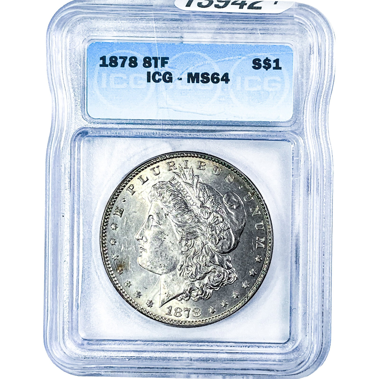 1878 7TF Morgan Silver Dollar ICG MS64 (1 of 4)