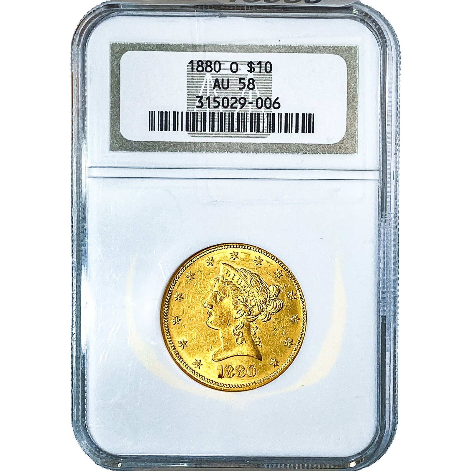 1888-O $10 Gold Eagle NGC AU58 (1 of 4)