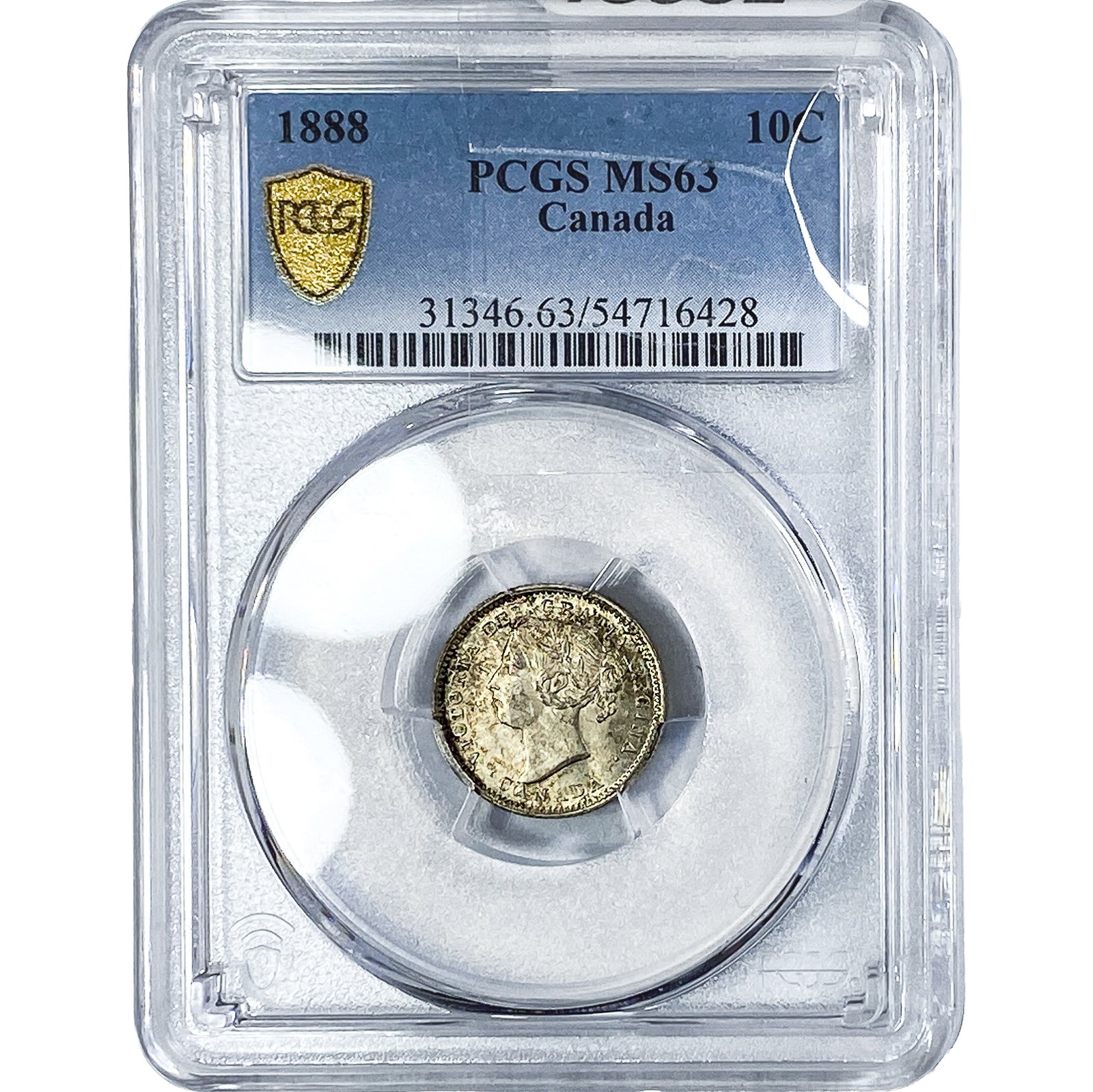 1888 10C Canada PCGS MS63 (1 of 4)