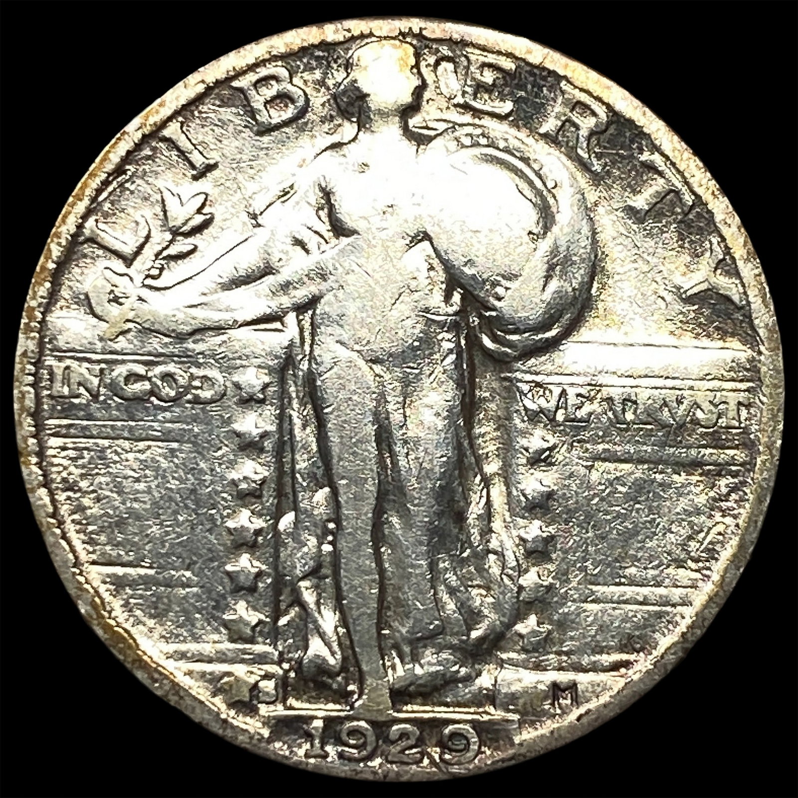 1929-M Standing Liberty Silver Quarter LIGHTLY CIRCULATED (1 of 2)
